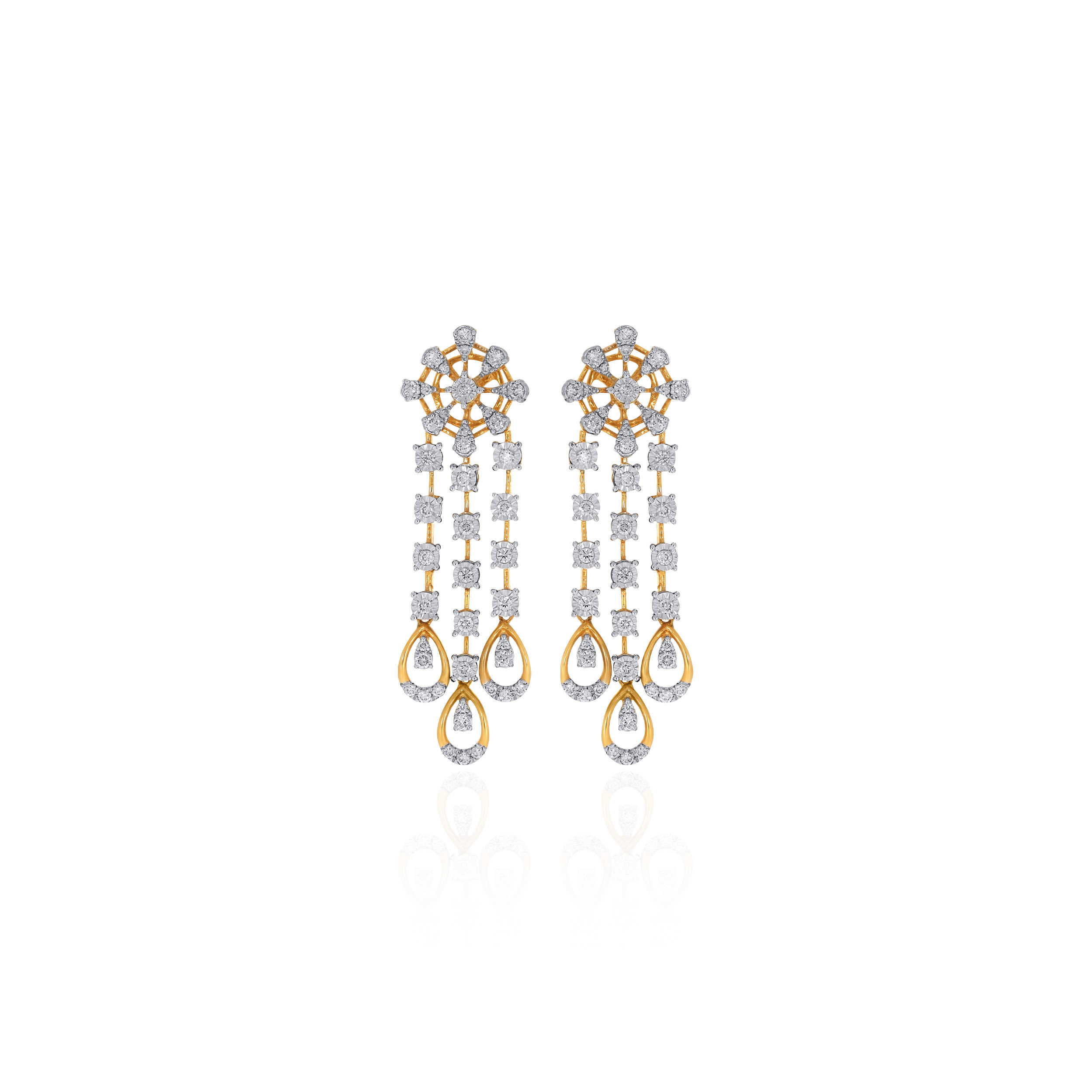 Glistening Grandeur Diamond Earrings - Senco Gold and Diamonds