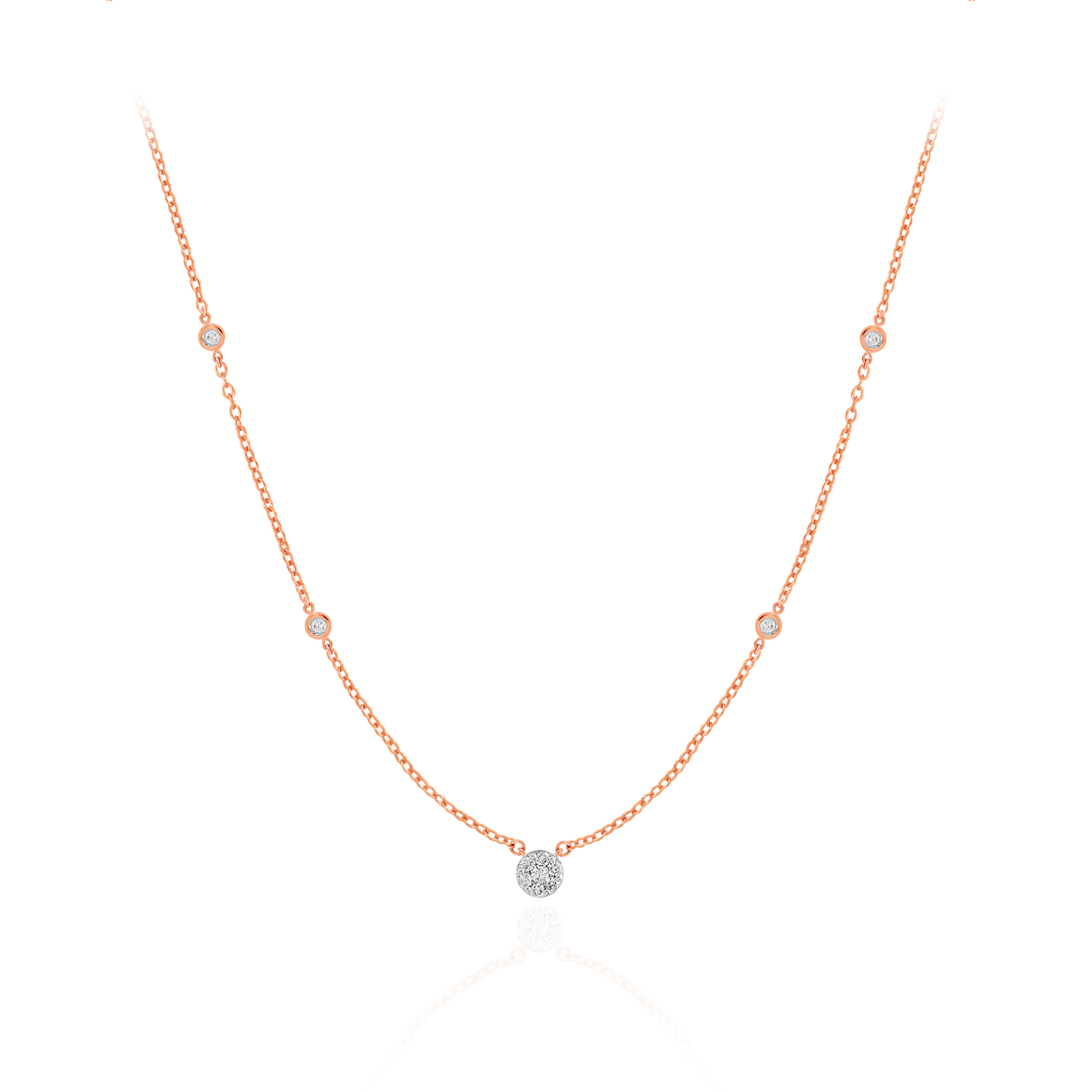 Delicate Glimmer Diamond Gold Necklace - Senco Gold and Diamonds