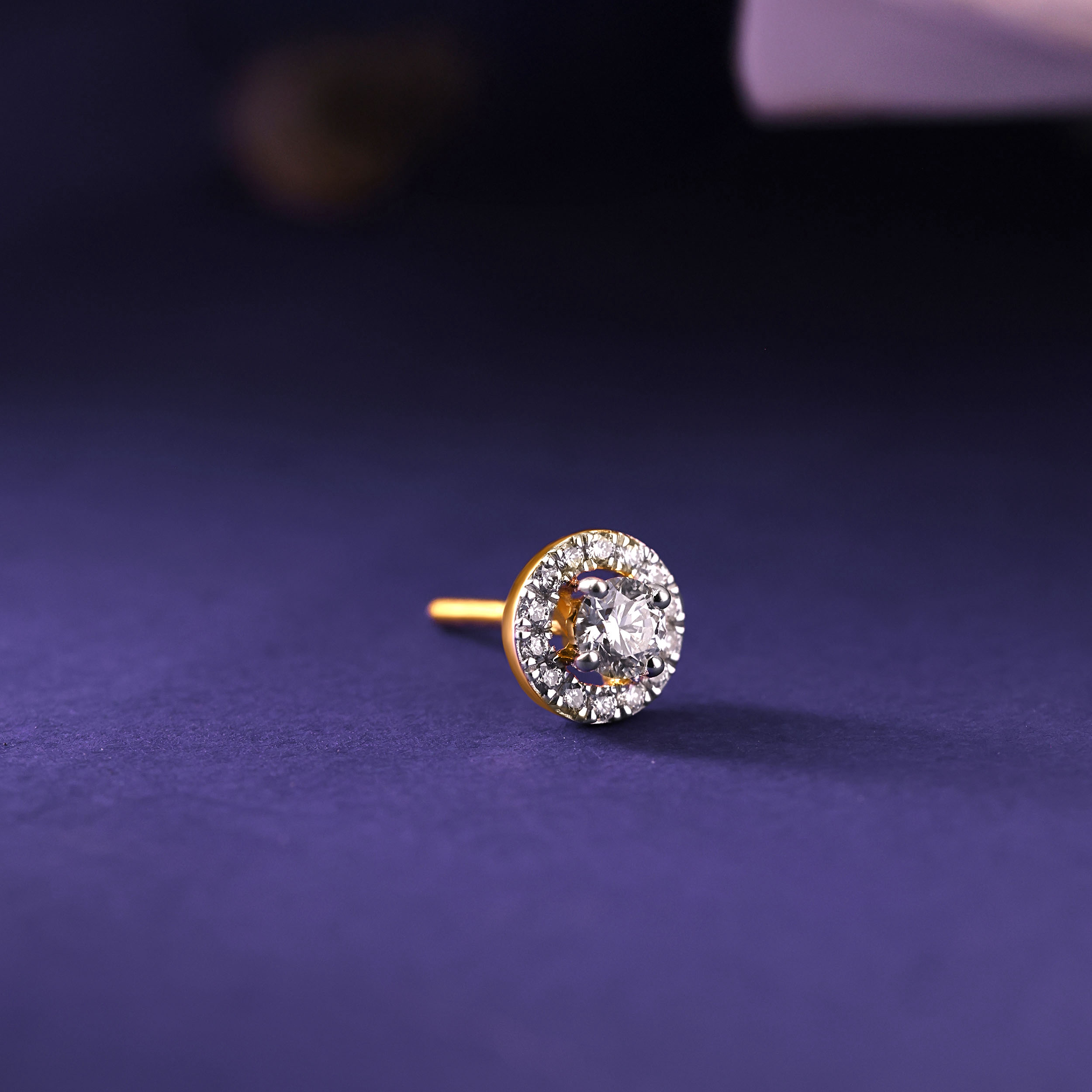 Circle Of Illumination Men's Earrings - Senco Gold and Diamonds