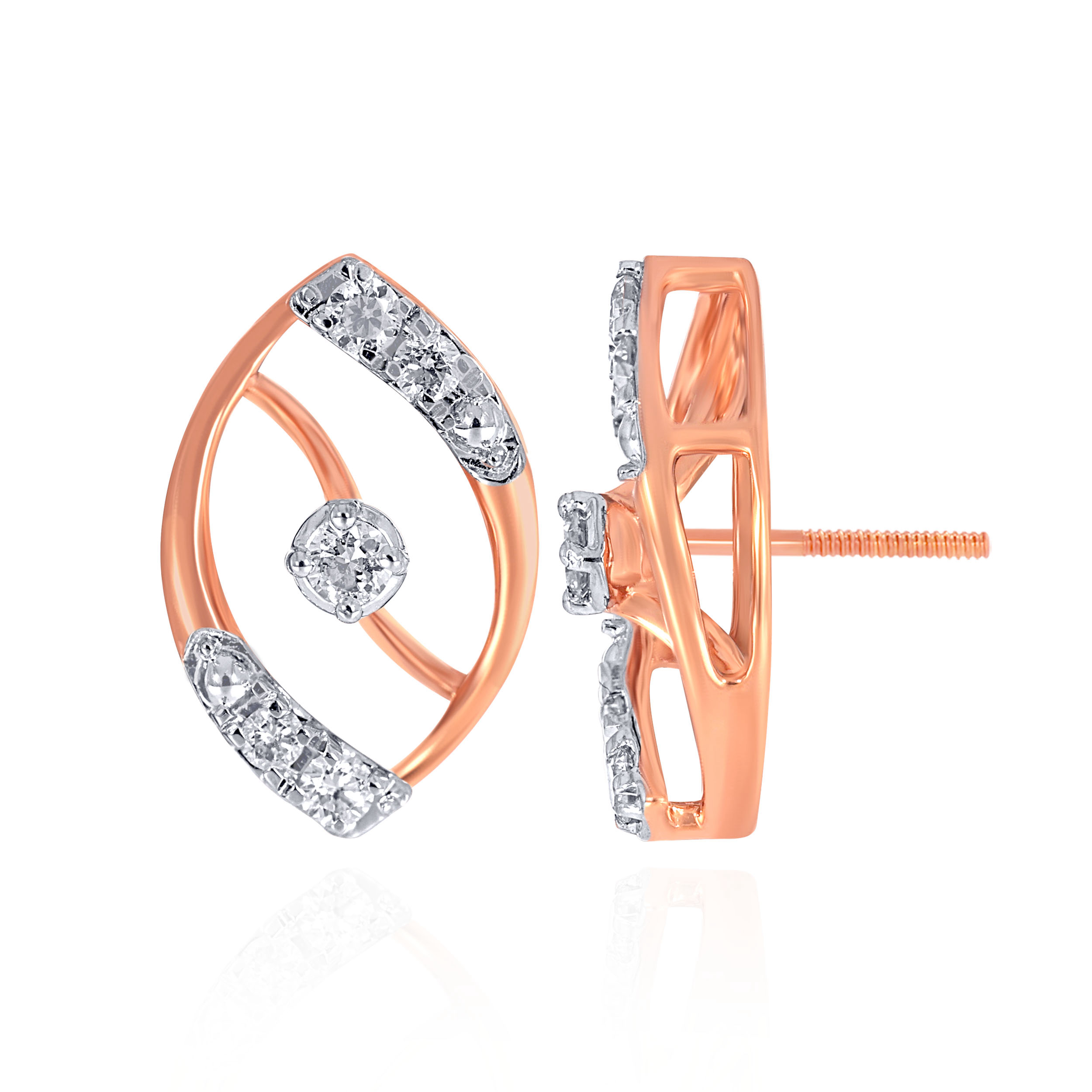 Gleaming Orbit Diamond Earrings - Senco Gold and Diamonds