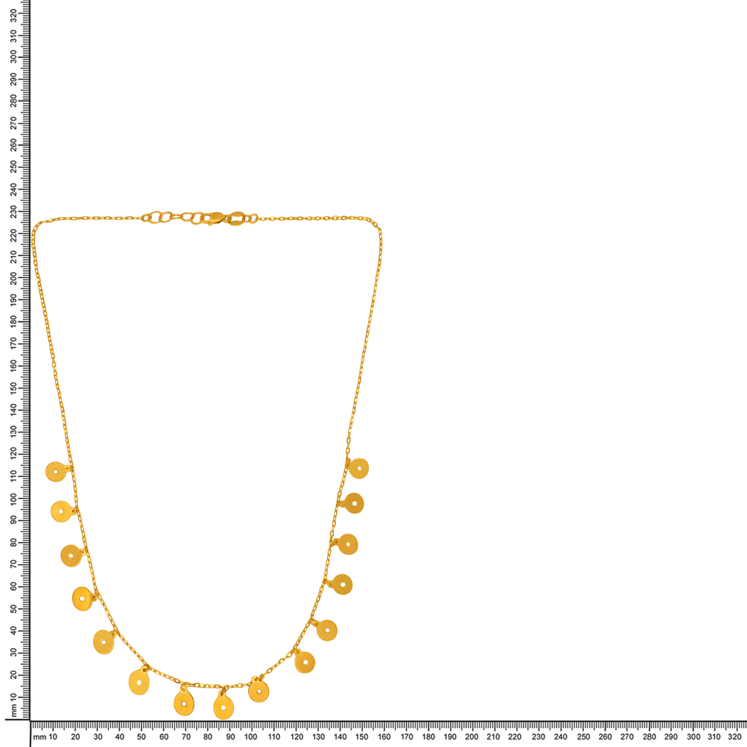 Twilight Discs Gold Chain - Senco Gold and Diamonds