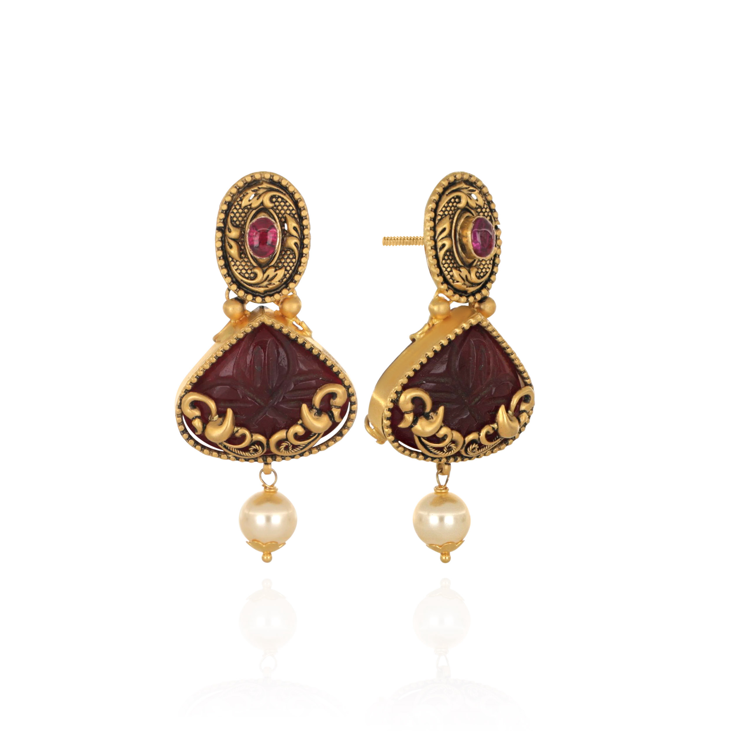 Rouge Enchant Gold Earrings - Senco Gold and Diamonds