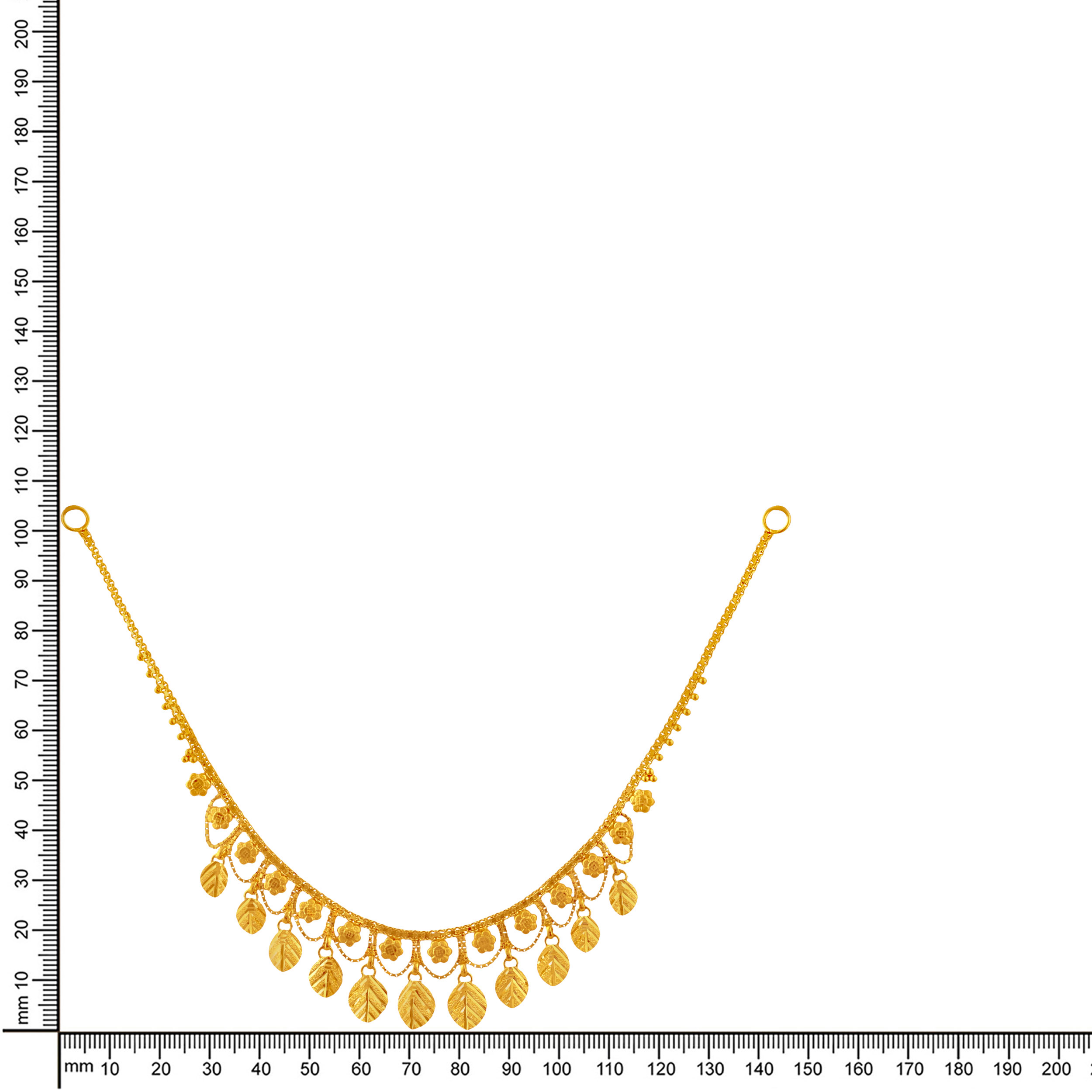 Ornate Foliage Gold Necklace - Senco Gold and Diamonds