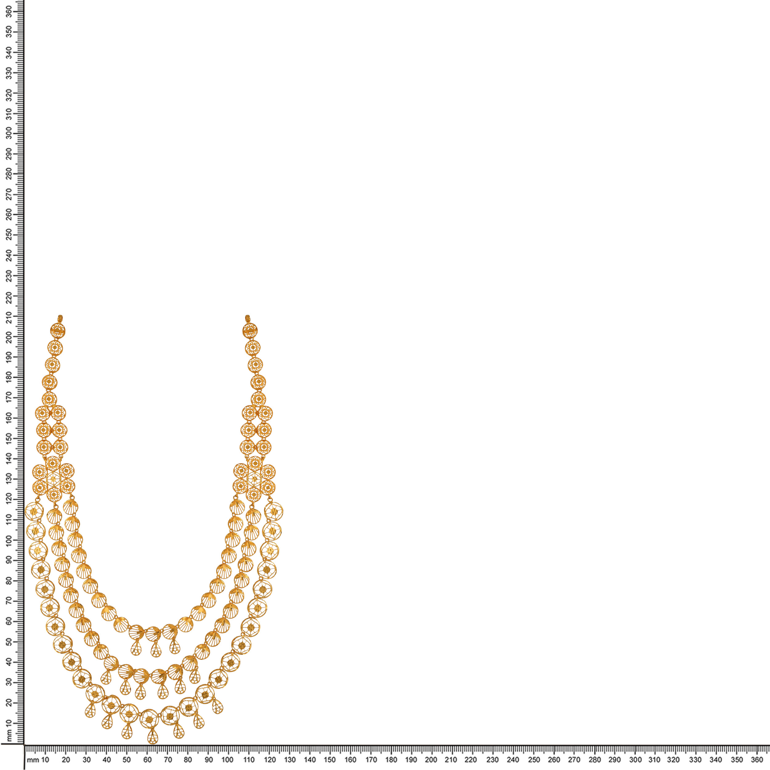 Royal Bride's Dream Gold Necklace - Senco Gold and Diamonds