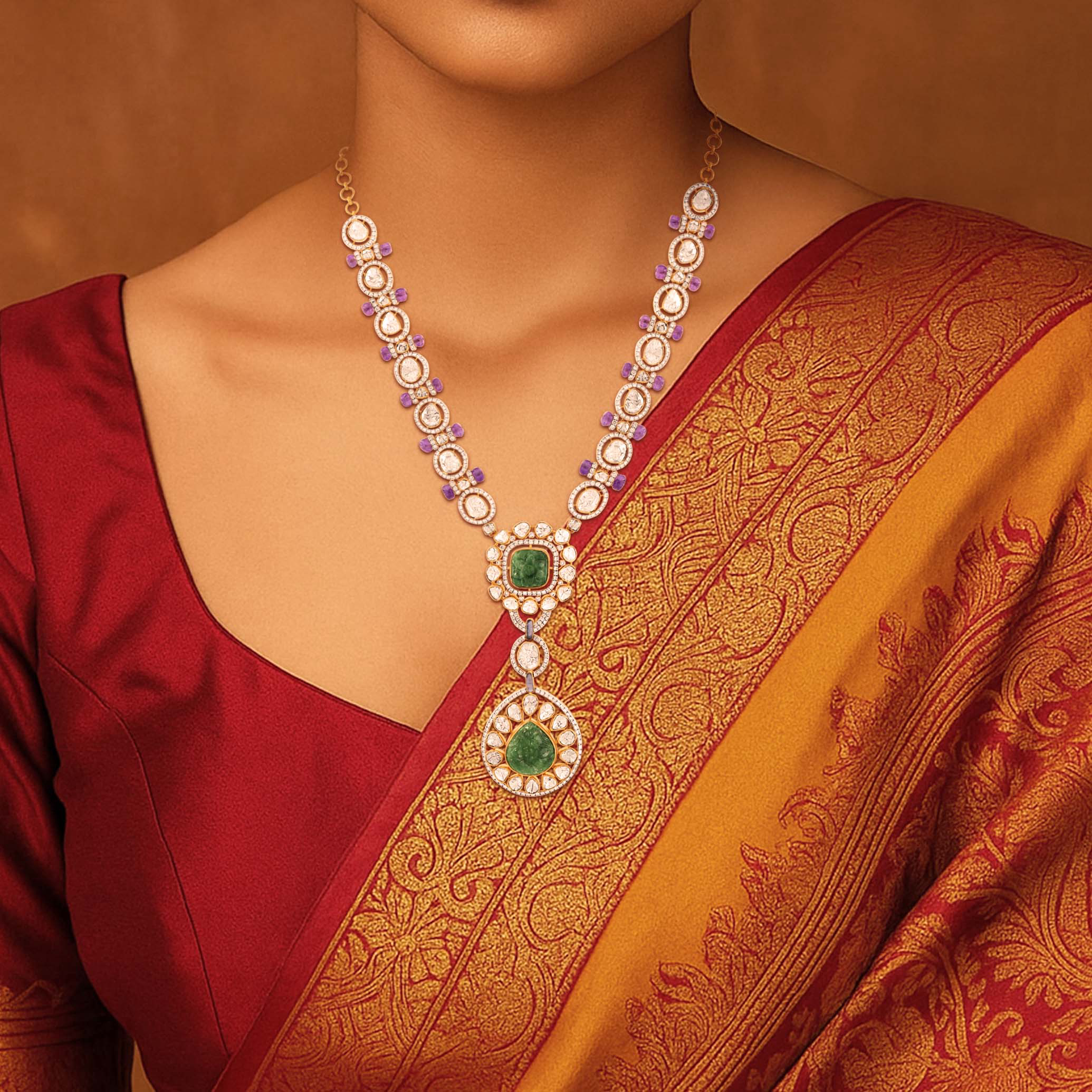 Regal Shimmer Diamond Necklace - Senco Gold and Diamonds