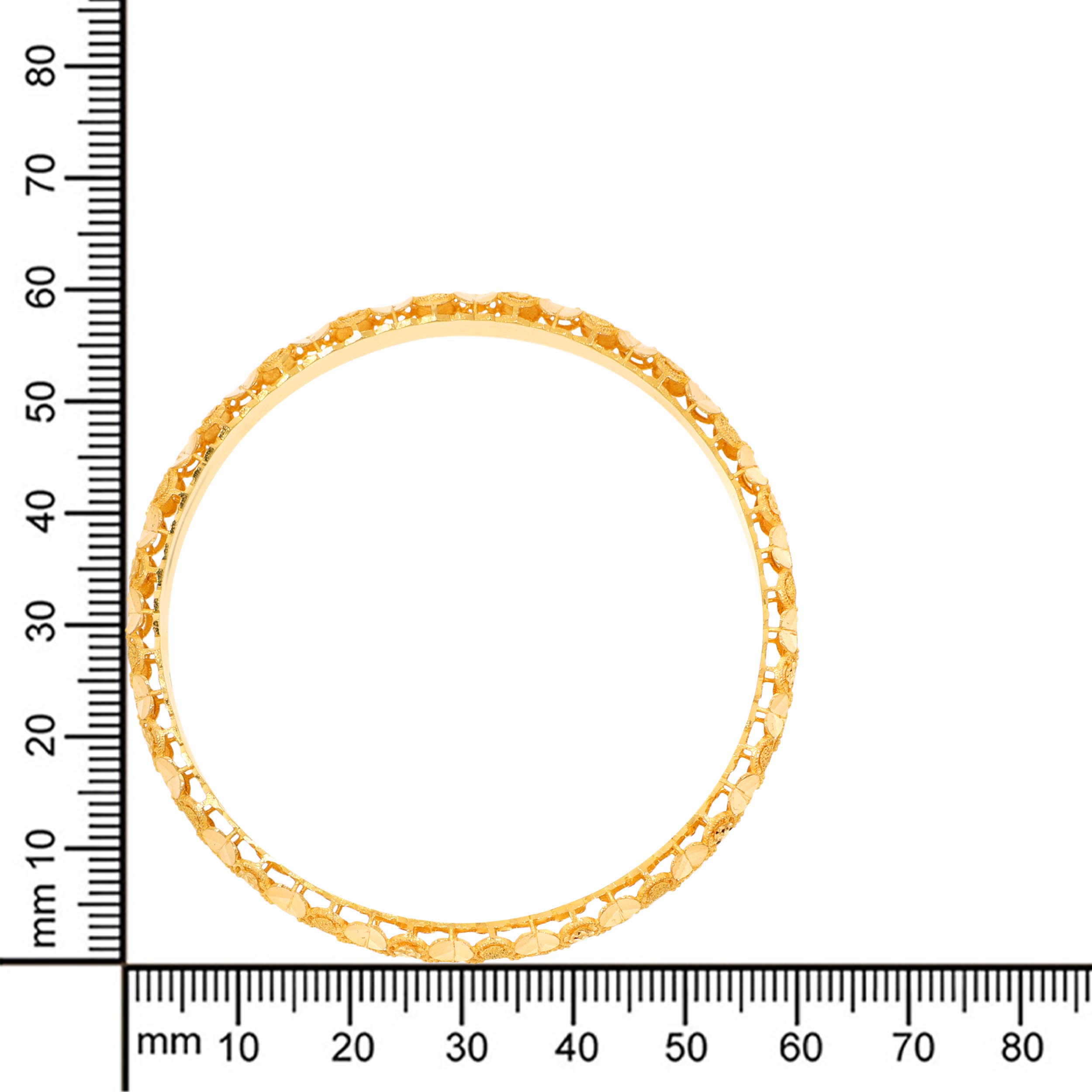 Romantic Sweethearts Gold Bangle - Senco Gold and Diamonds