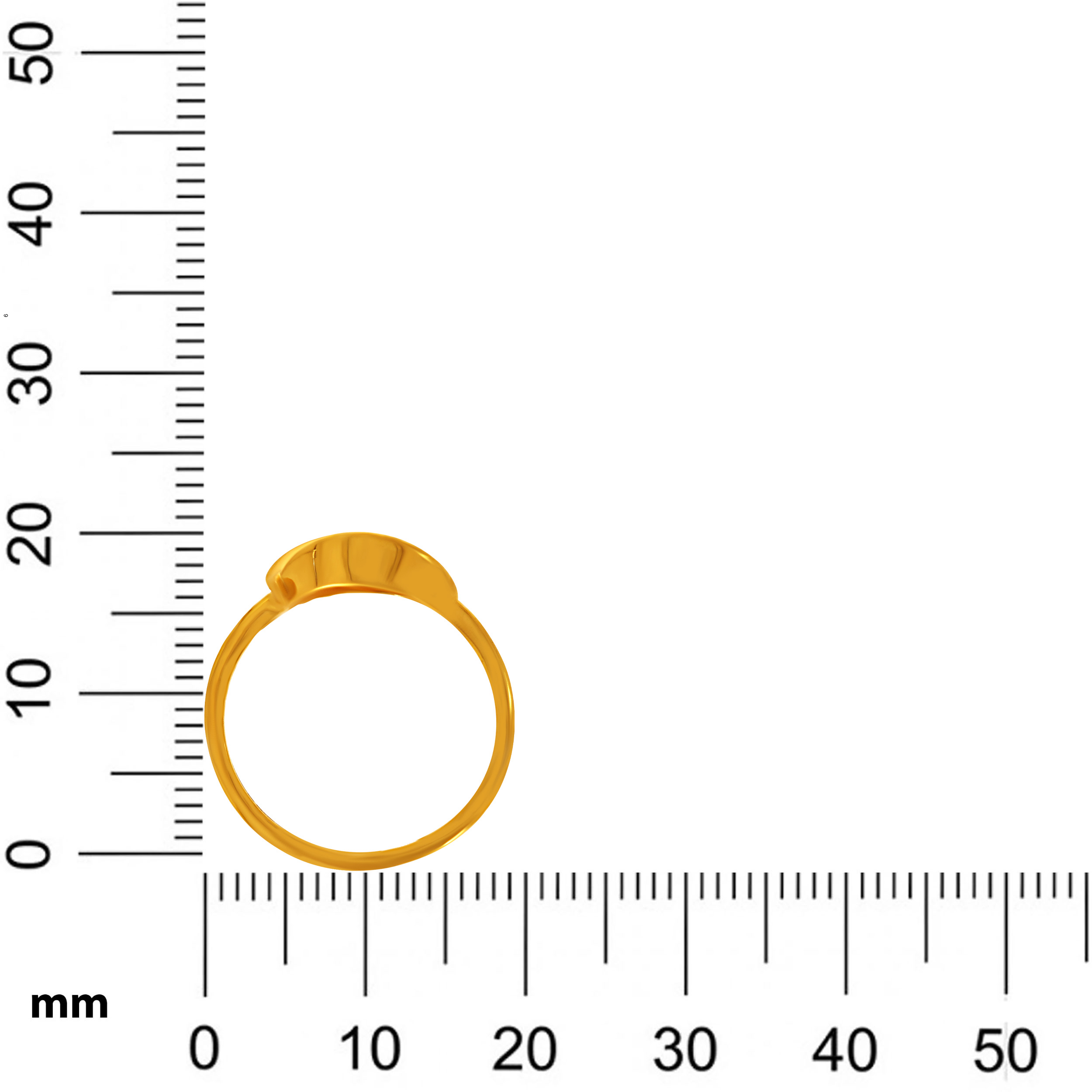 Crest Curve Gold Ring - Senco Gold and Diamonds