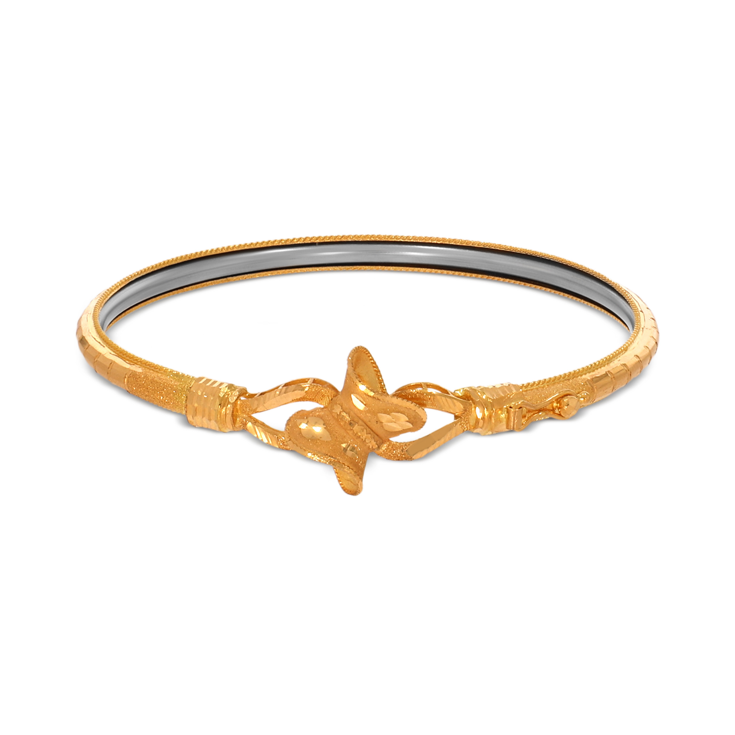 Graceful Knot Gold Noa Bangle - Senco Gold and Diamonds