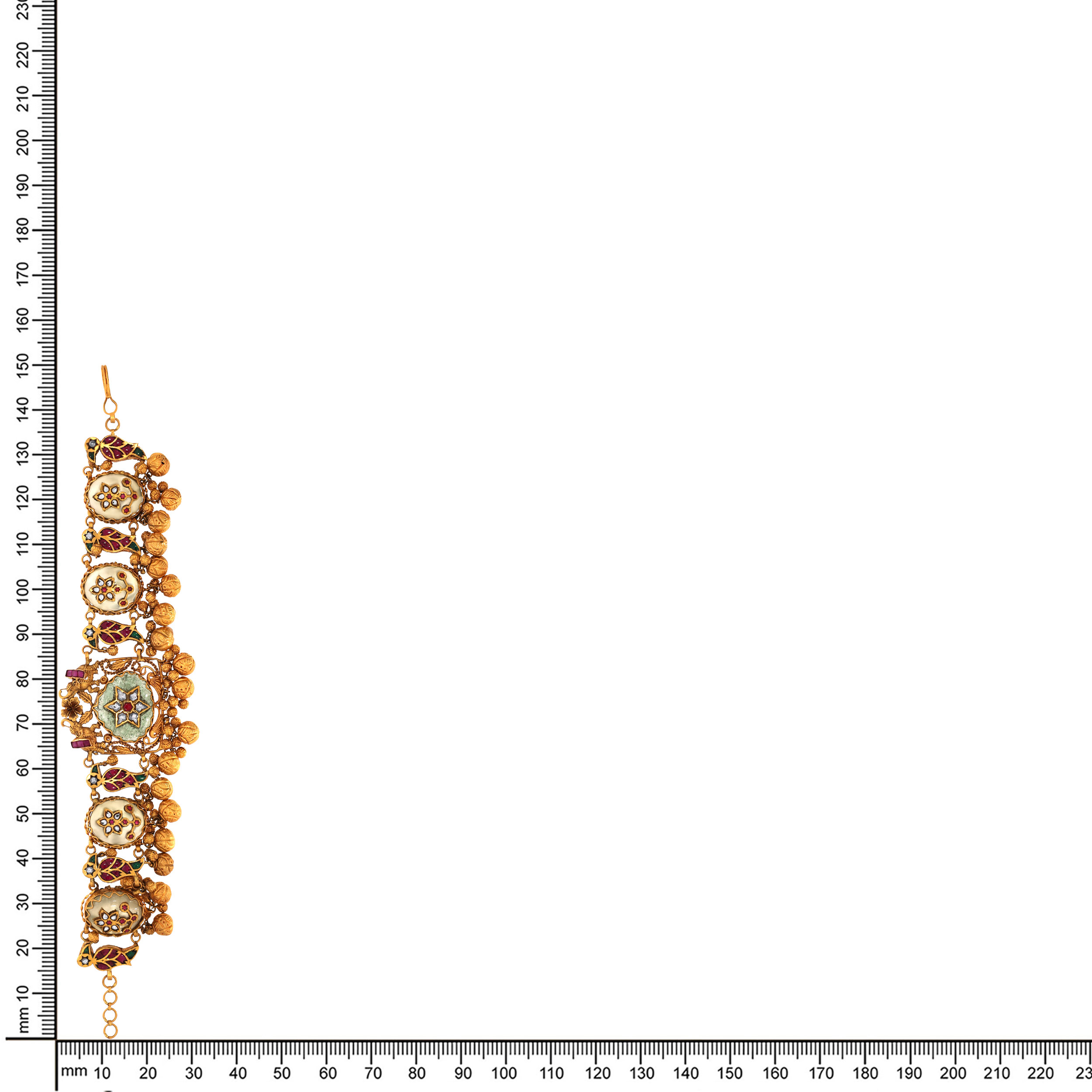 22K Yellow Gold Kundan Necklace-GN-D000788413 - Senco Gold and Diamonds