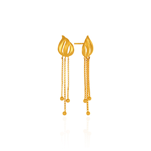 Celeste Gold Drop Earrings - Senco Gold and Diamonds