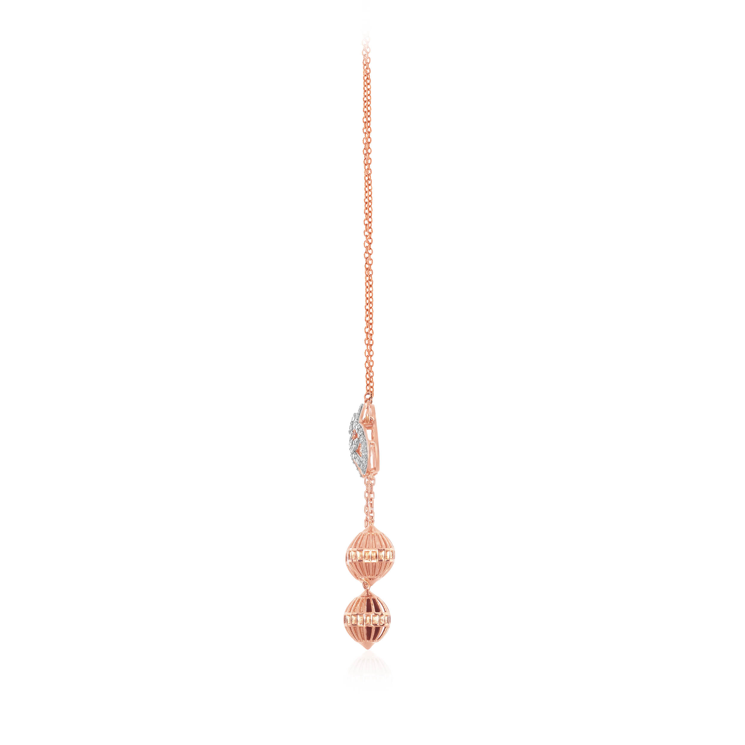Fashionable Trio Diamond Chain Pendant - Senco Gold and Diamonds