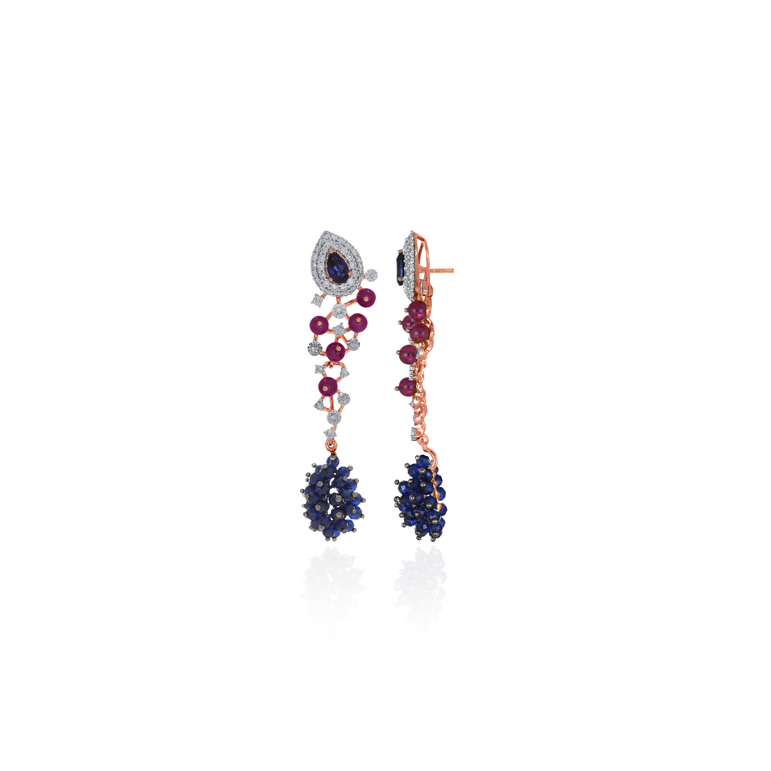 Enchanting Berries Diamond Earrings - Senco Gold and Diamonds