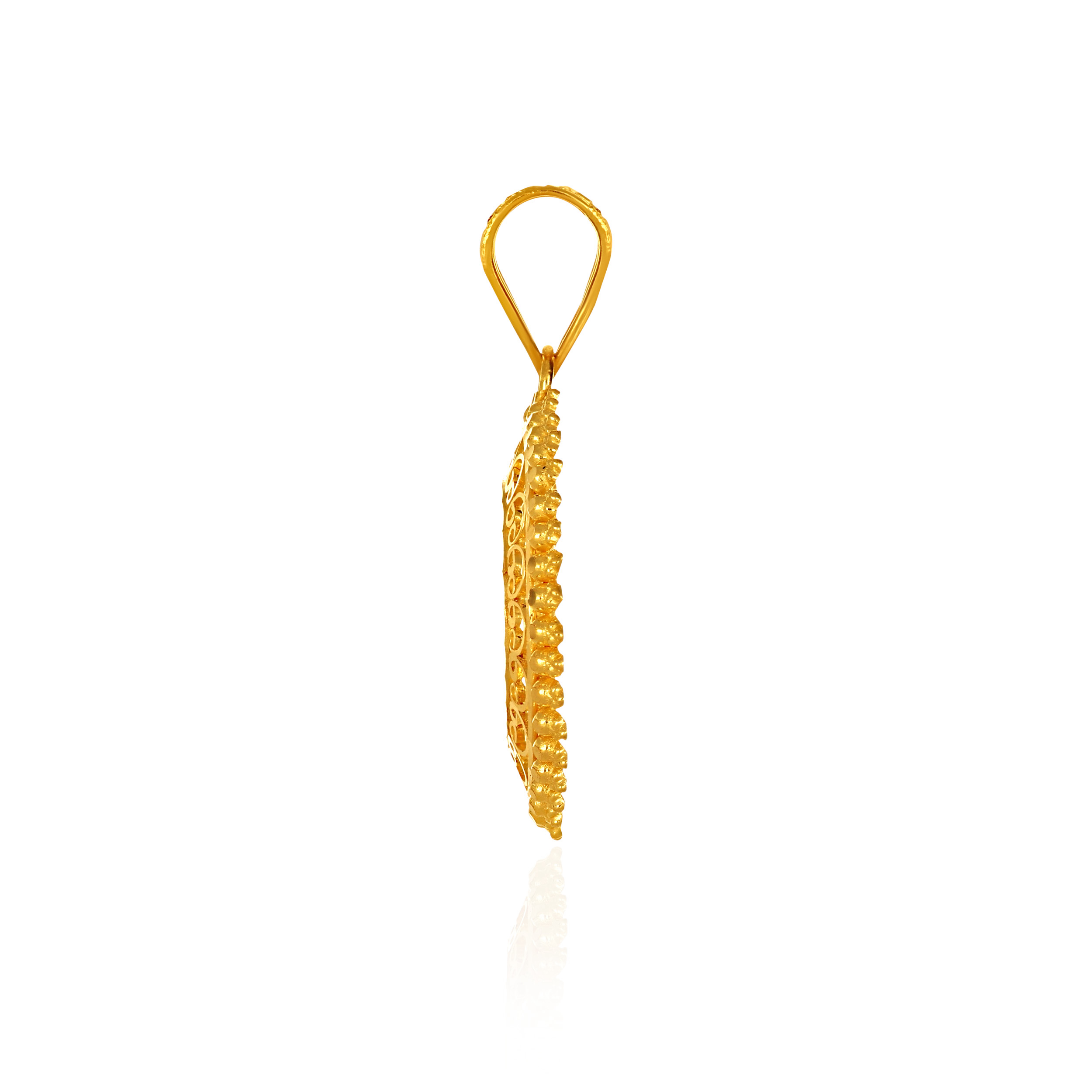 Vintage Royal Coin Gold Pendant - Senco Gold and Diamonds