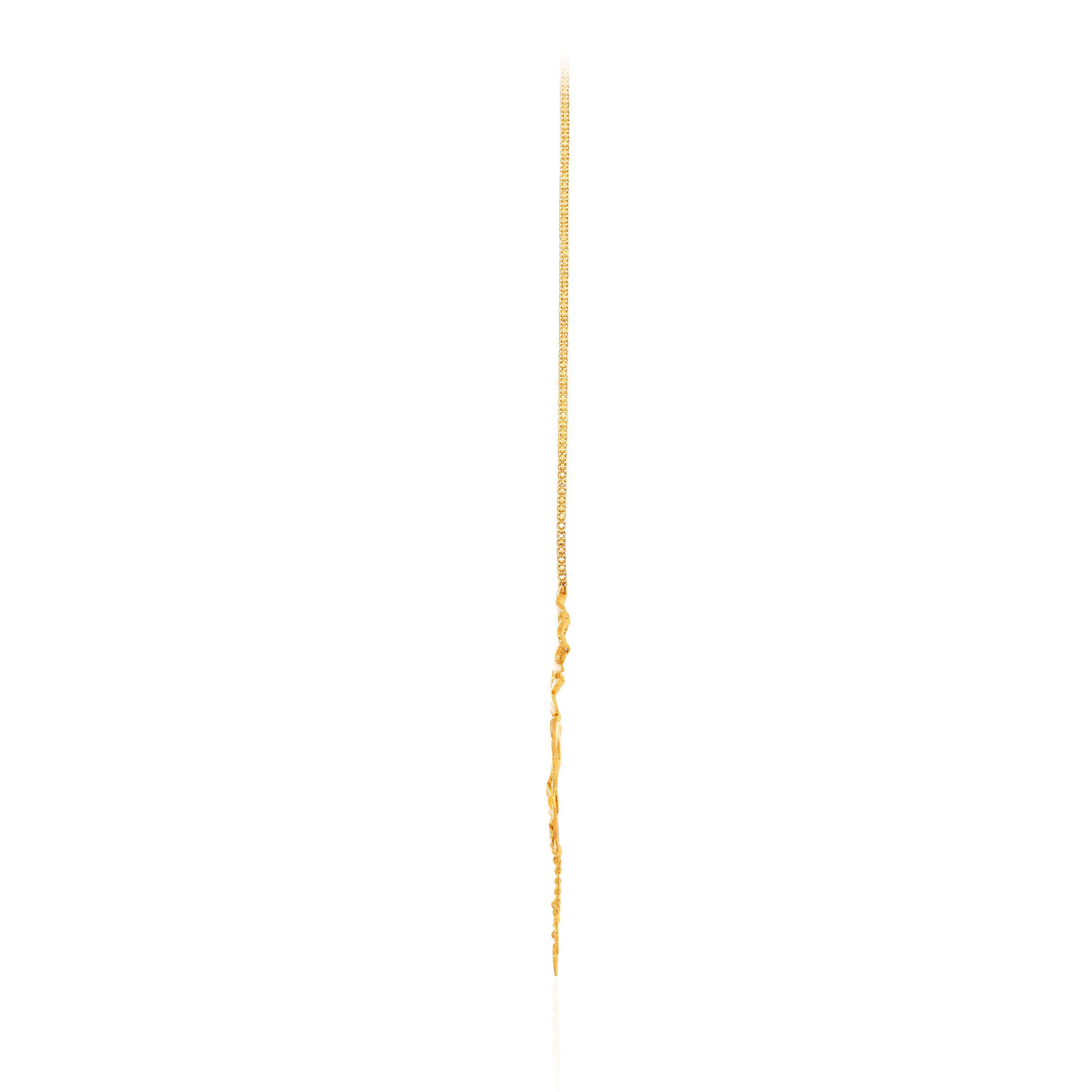 22K Yellow Gold Chain Pendant-GPN-D000783649 - Senco Gold and Diamonds