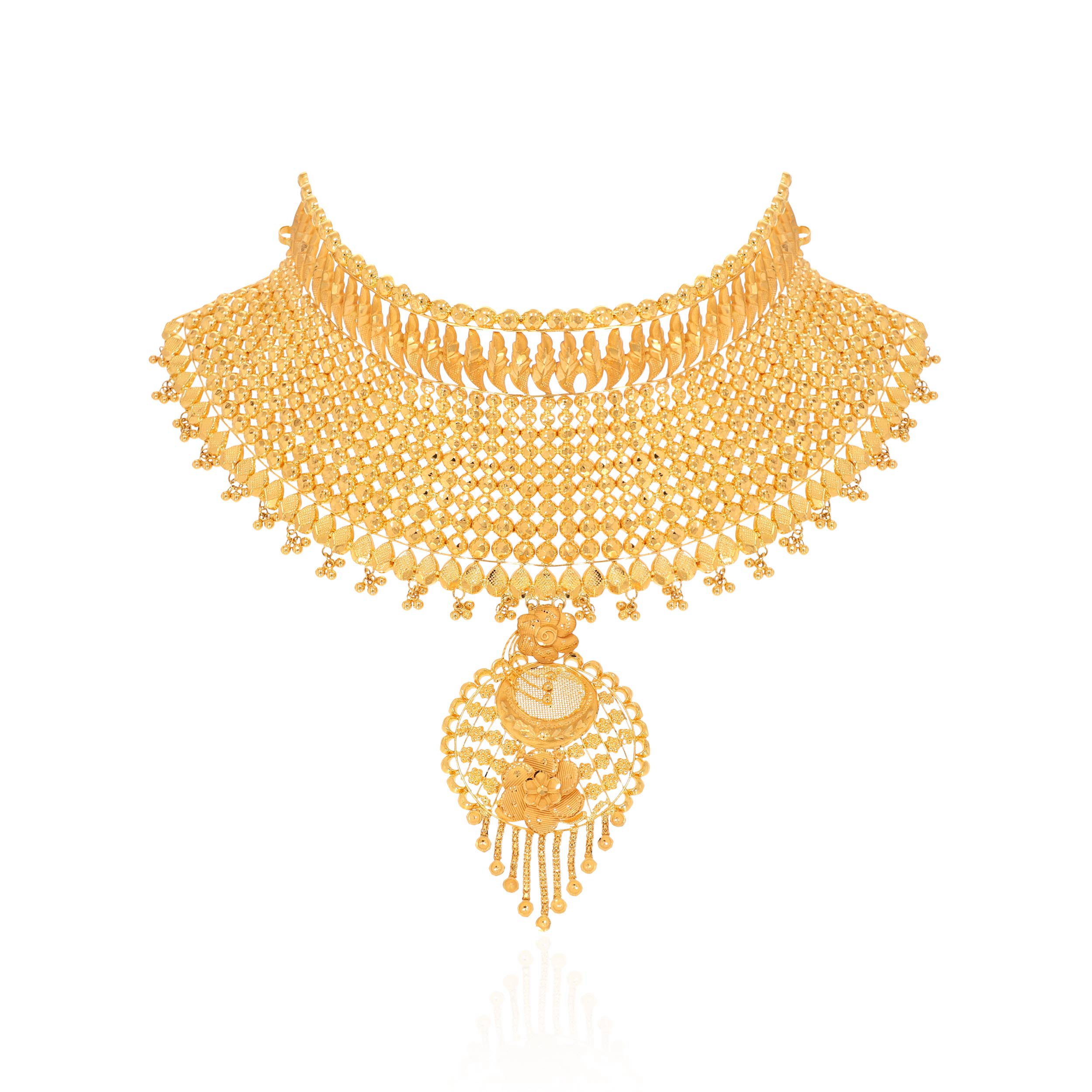 Grandeur In Gold Choker Necklace - Senco Gold and Diamonds