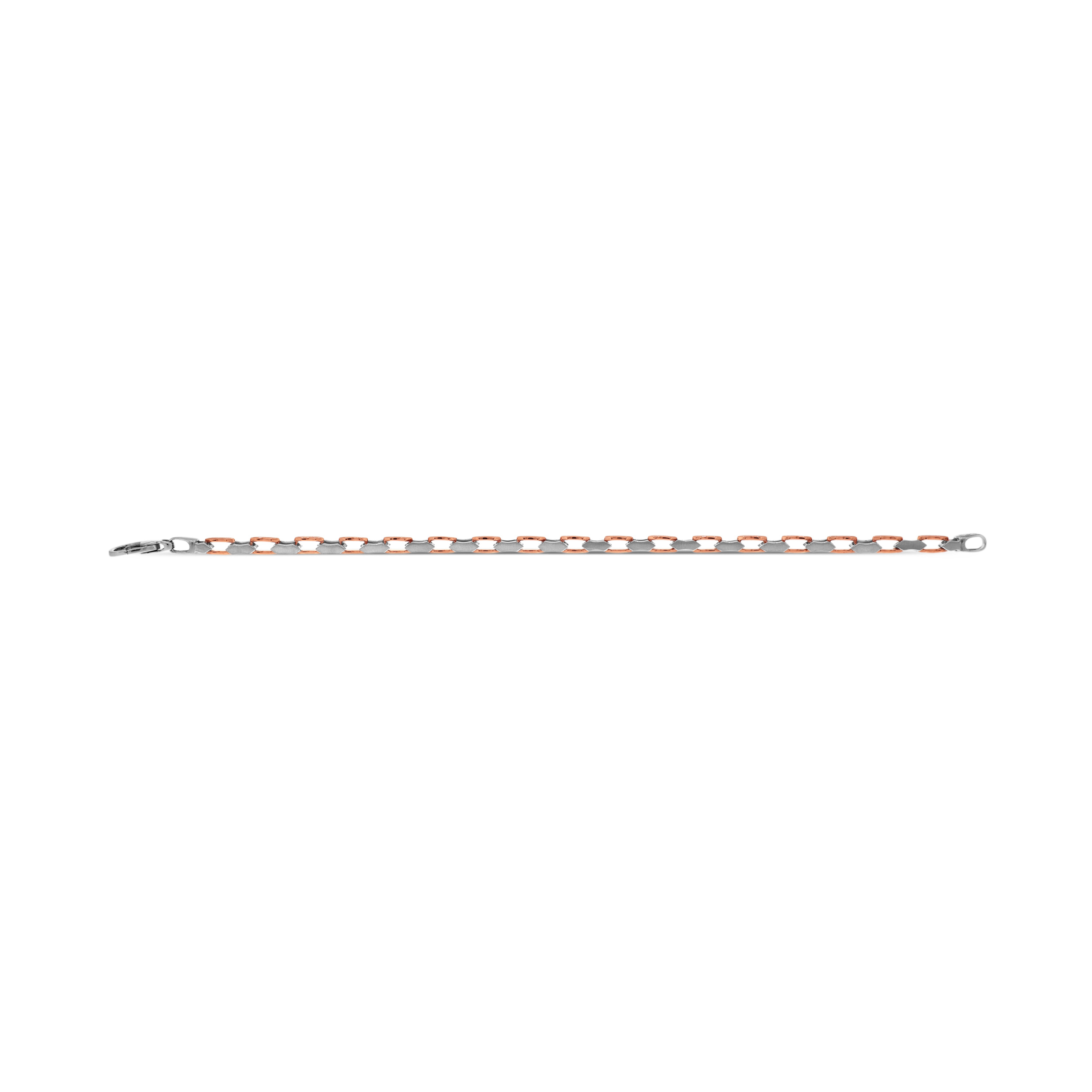 Prestige Link Two-Tone Platinum Men's Wristlet - Senco Gold and Diamonds
