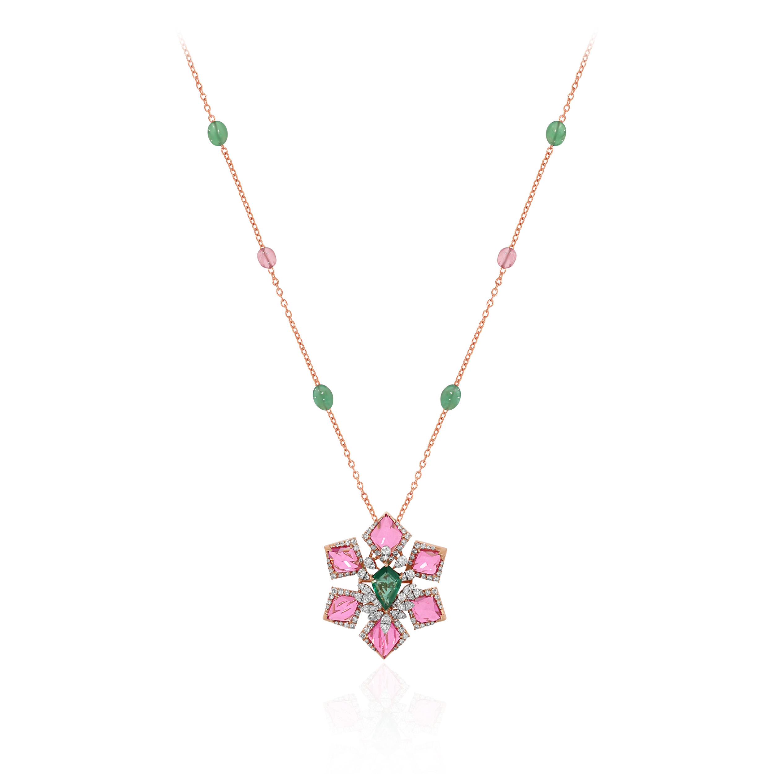 Vibrant Elegance Diamond Chain Pendant - Senco Gold and Diamonds