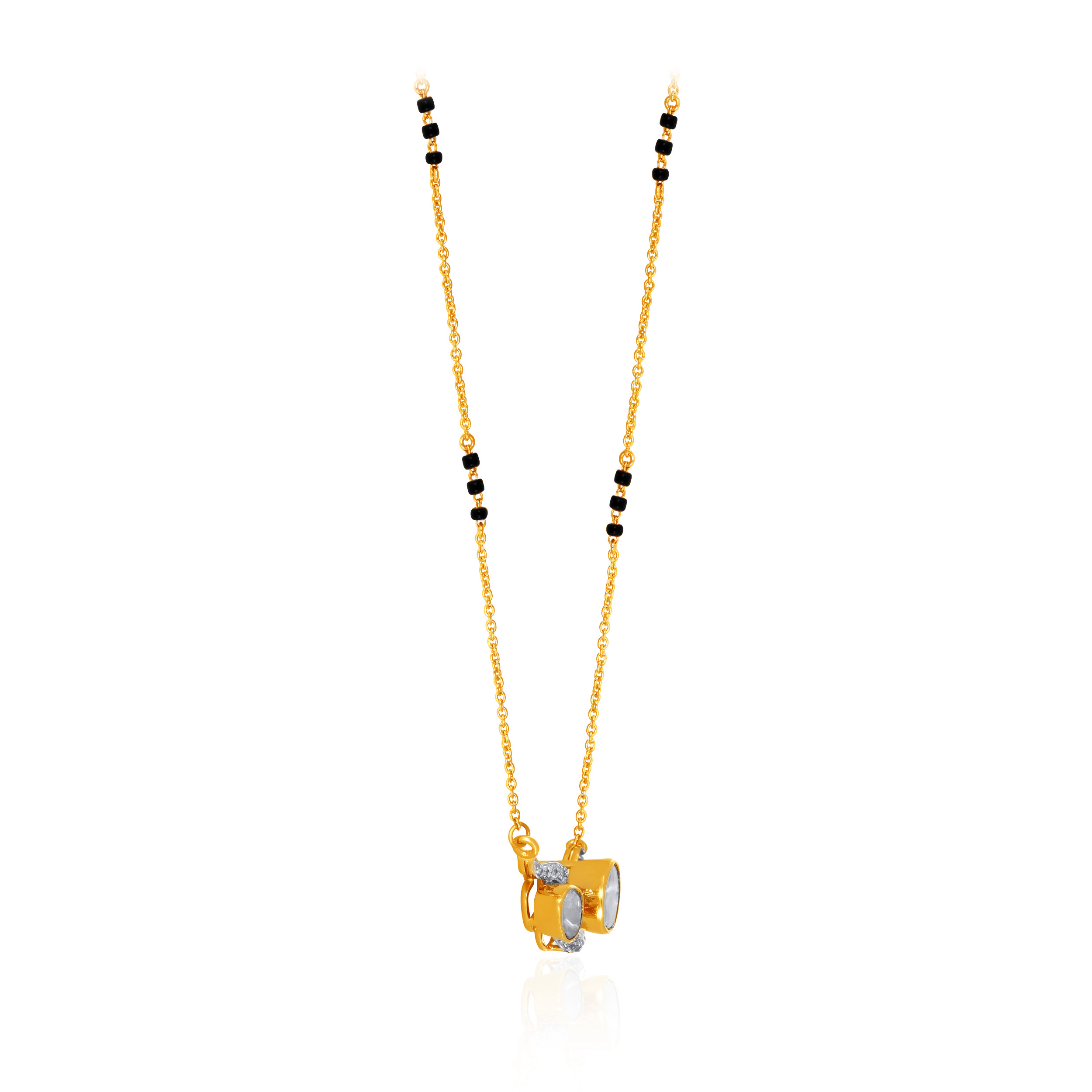 Eternal Twirl Polki Diamond Mangalsutra - Senco Gold and Diamonds