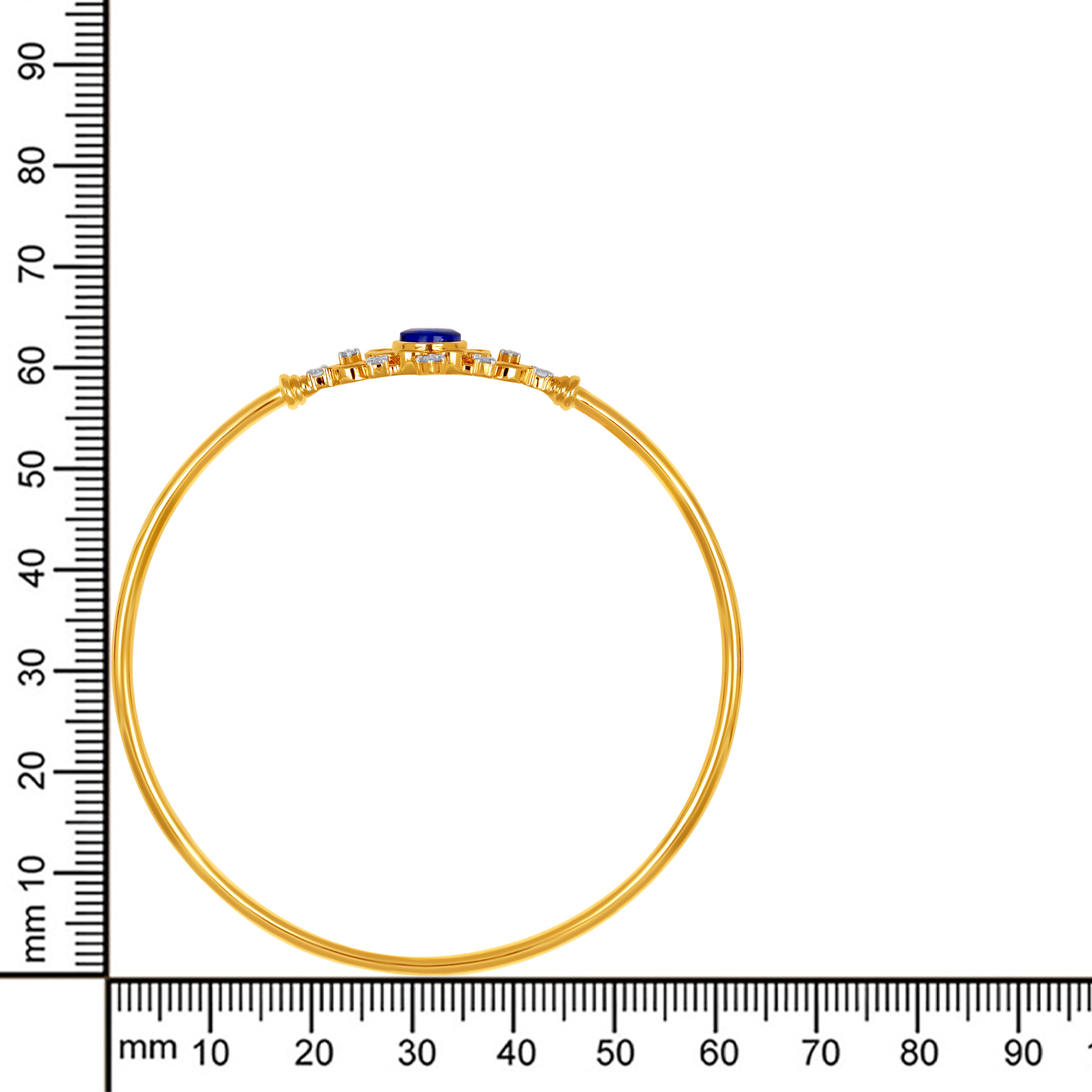 Eyelet Bloom Diamond Noa Bangle - Senco Gold and Diamonds