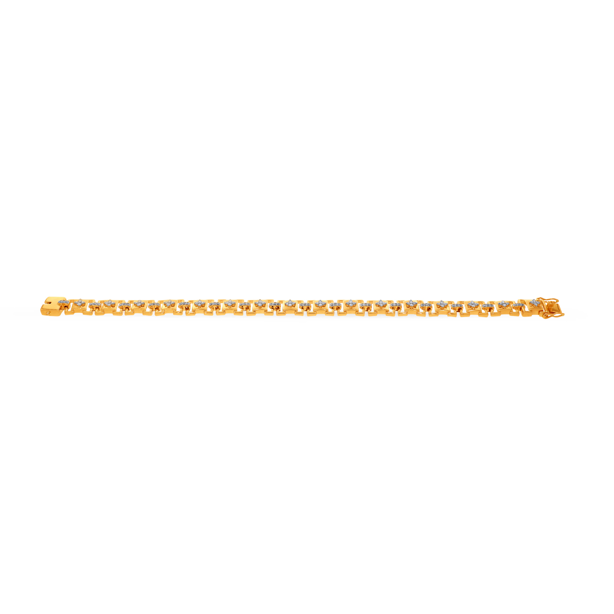 Edgy Elegance Men's Diamond Wristlet - Senco Gold and Diamonds