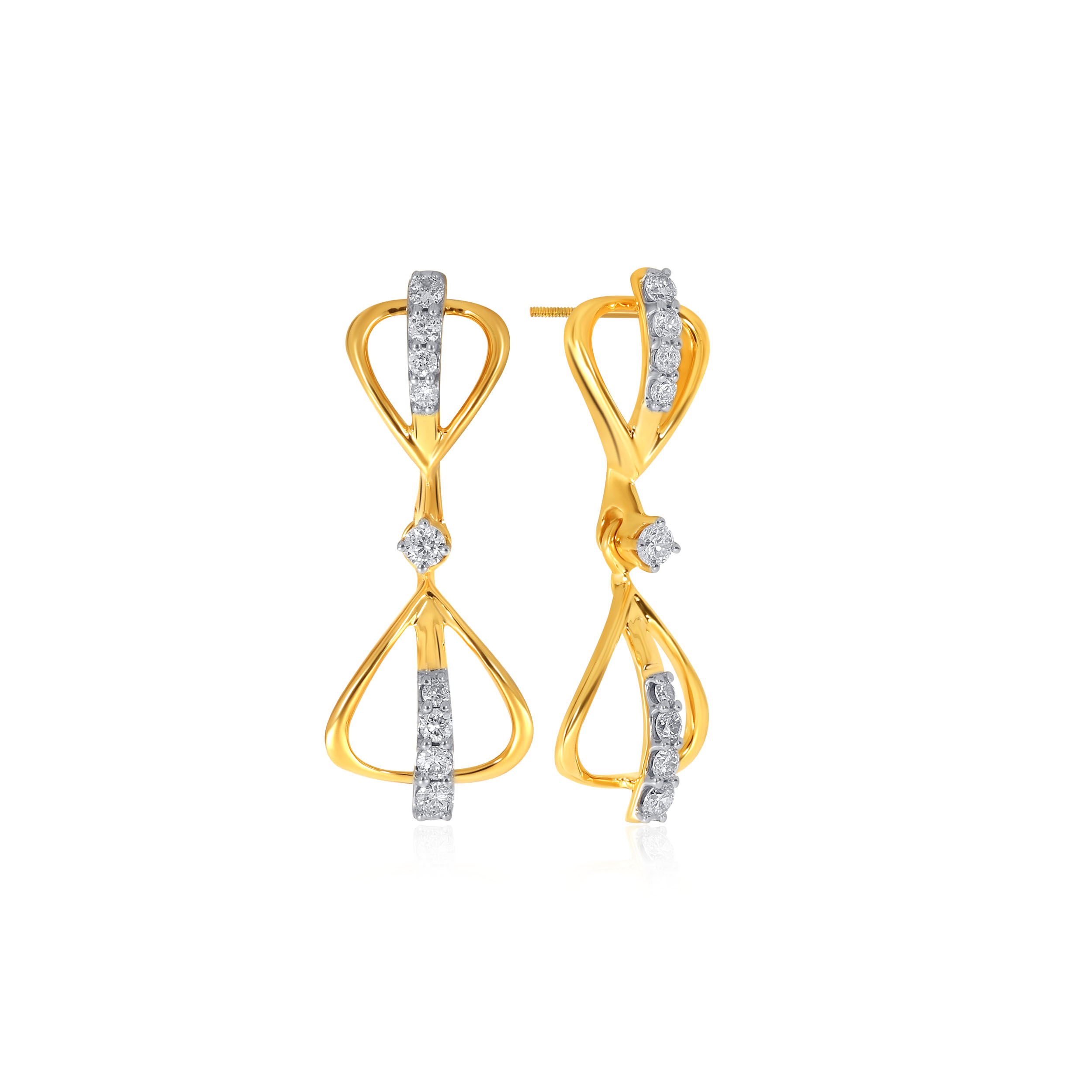 Adorable Aura Diamond Drop Earrings - Senco Gold and Diamonds