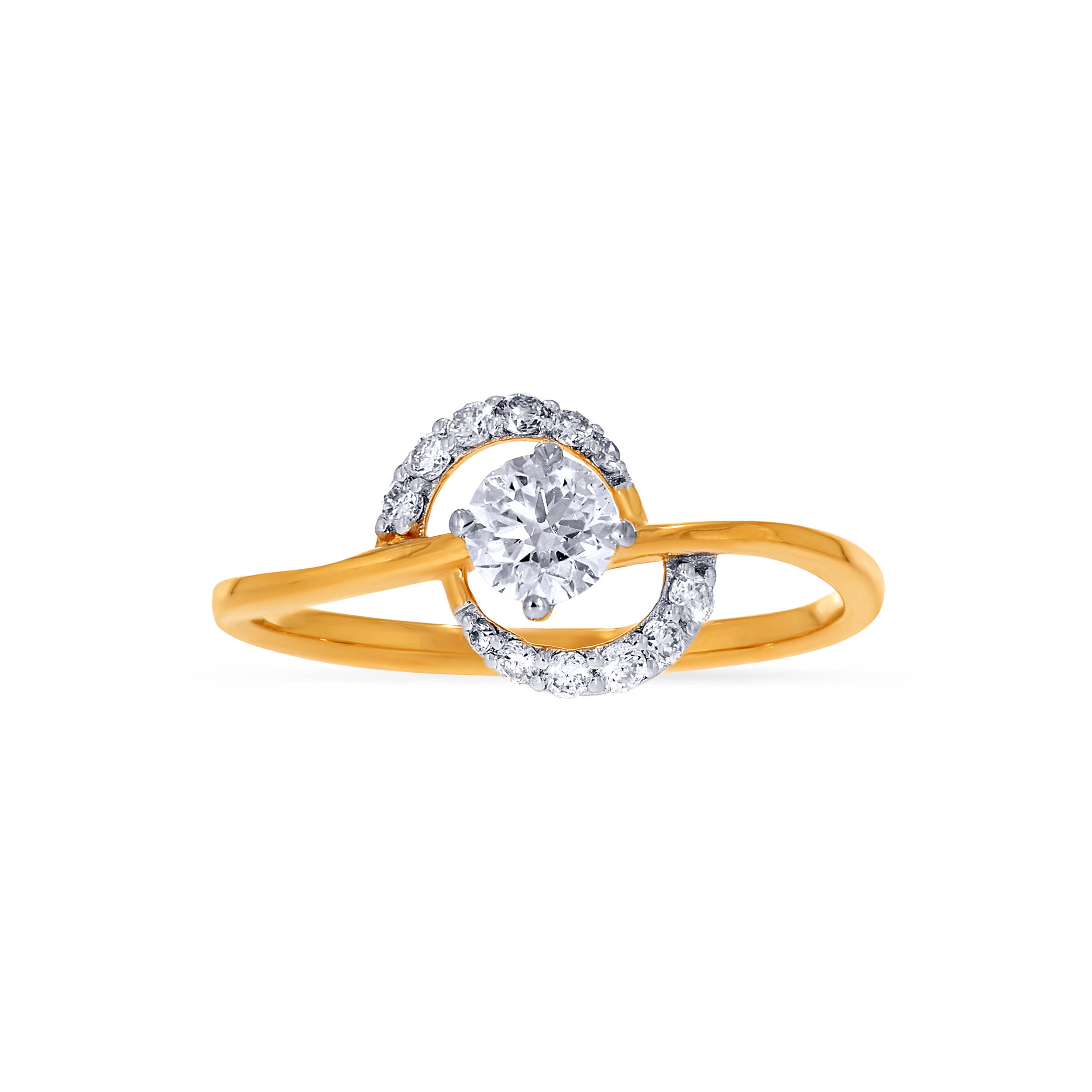 18K Yellow Gold Solitaire Ring-DLR-D000732889 - Senco Gold and Diamonds