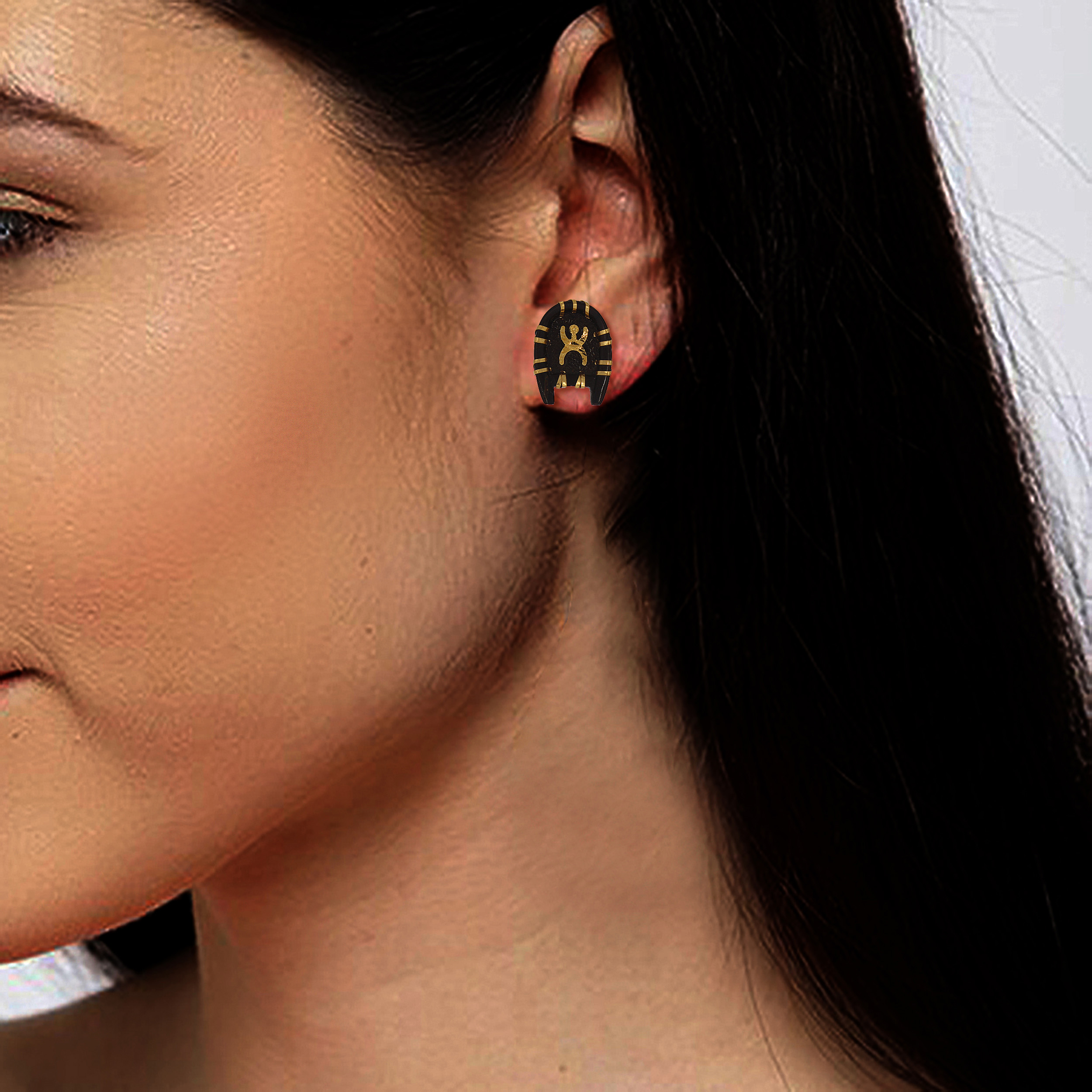 Blessed Spirit Gold Studs - Senco Gold and Diamonds