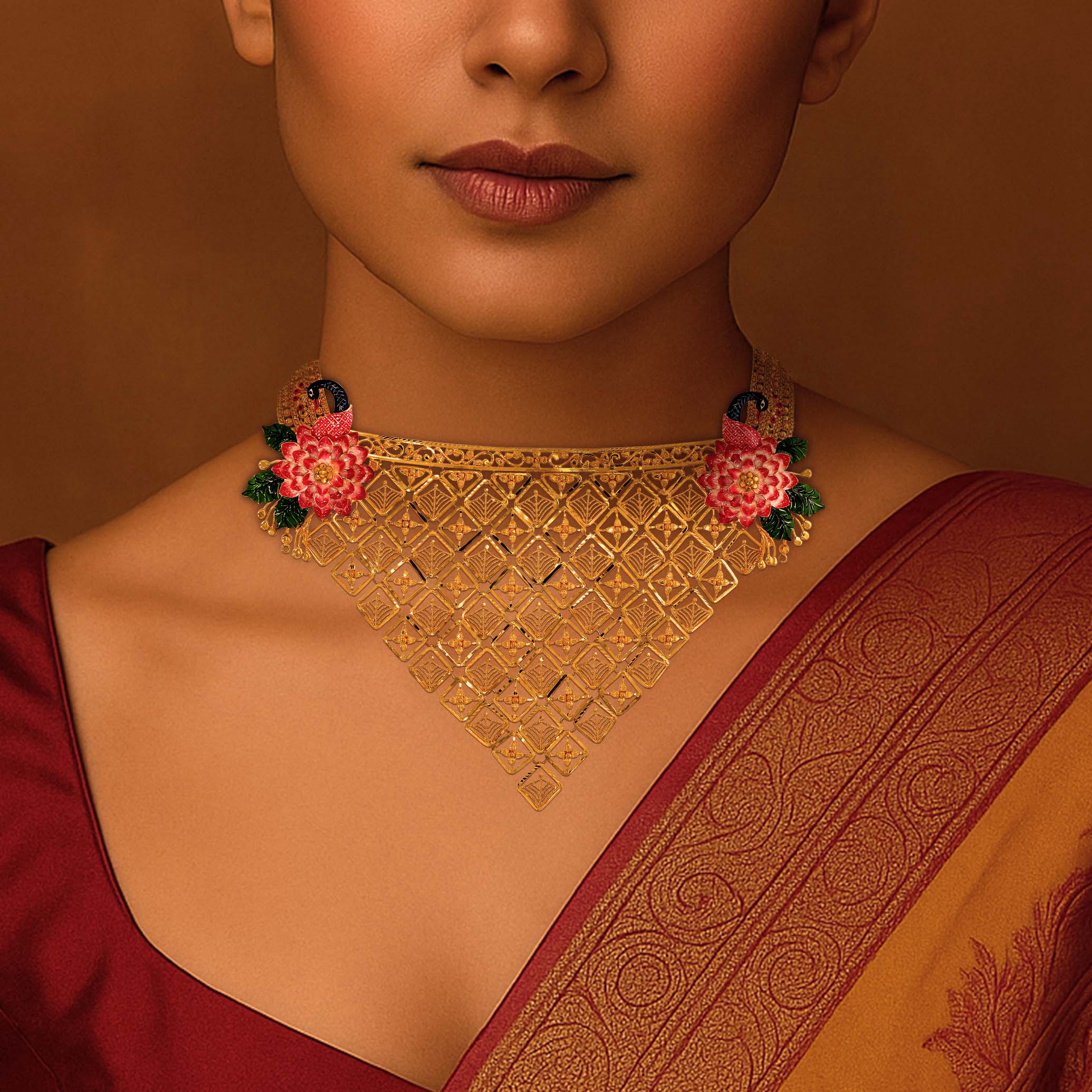 Heritage Queen Gold Necklace - Senco Gold and Diamonds
