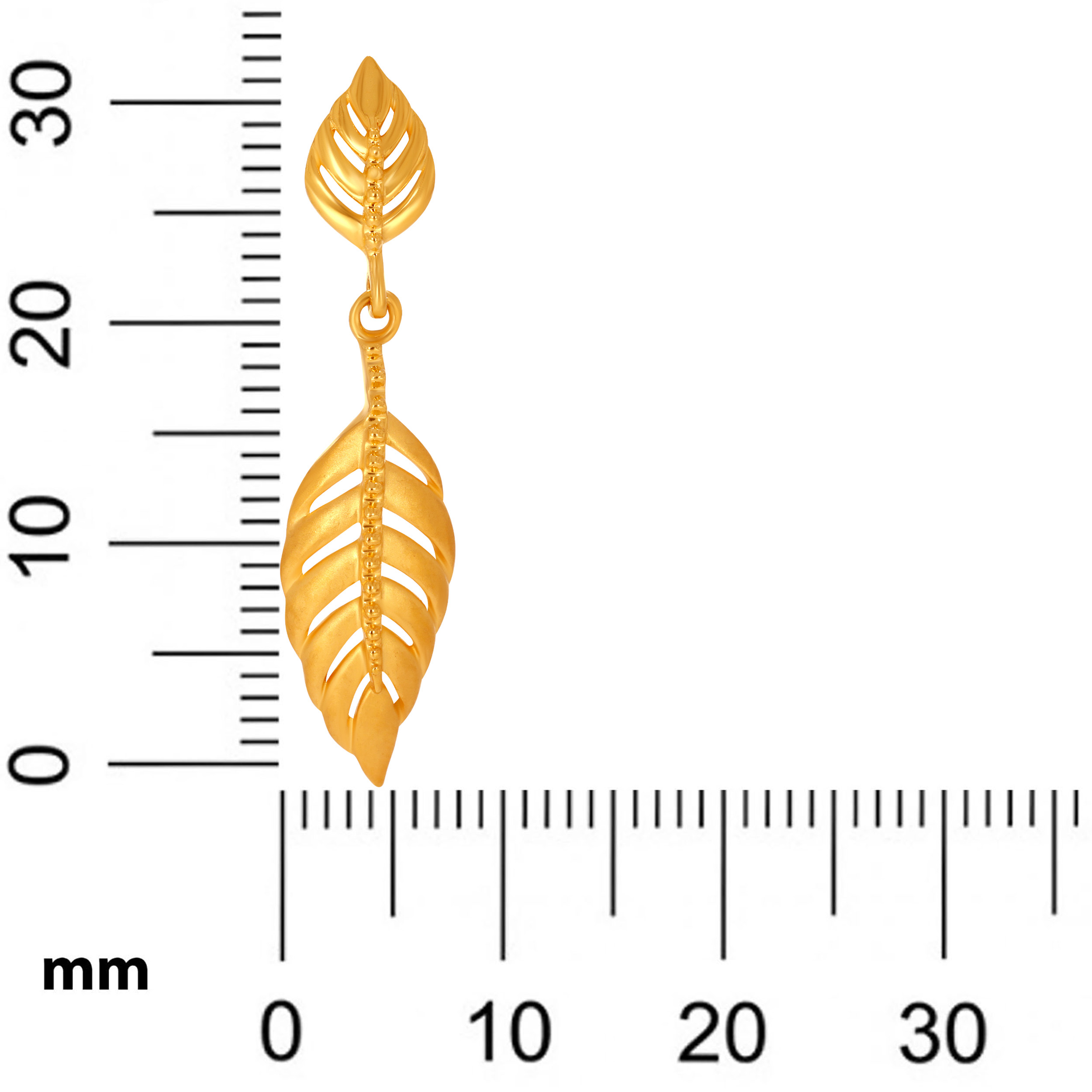 Nature’s Vein Gold Earrings - Senco Gold and Diamonds