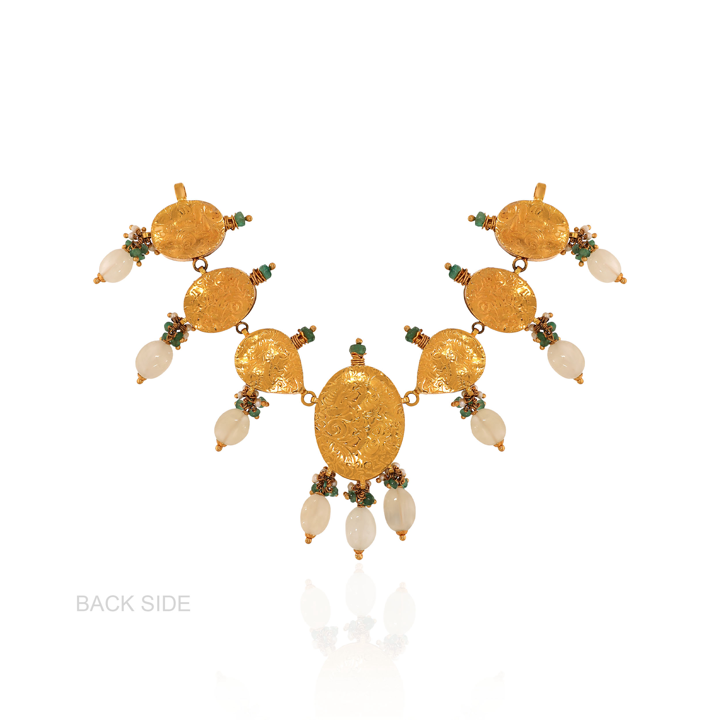 22K Yellow Gold Kundan Necklace-GN-D000788418 - Senco Gold and Diamonds