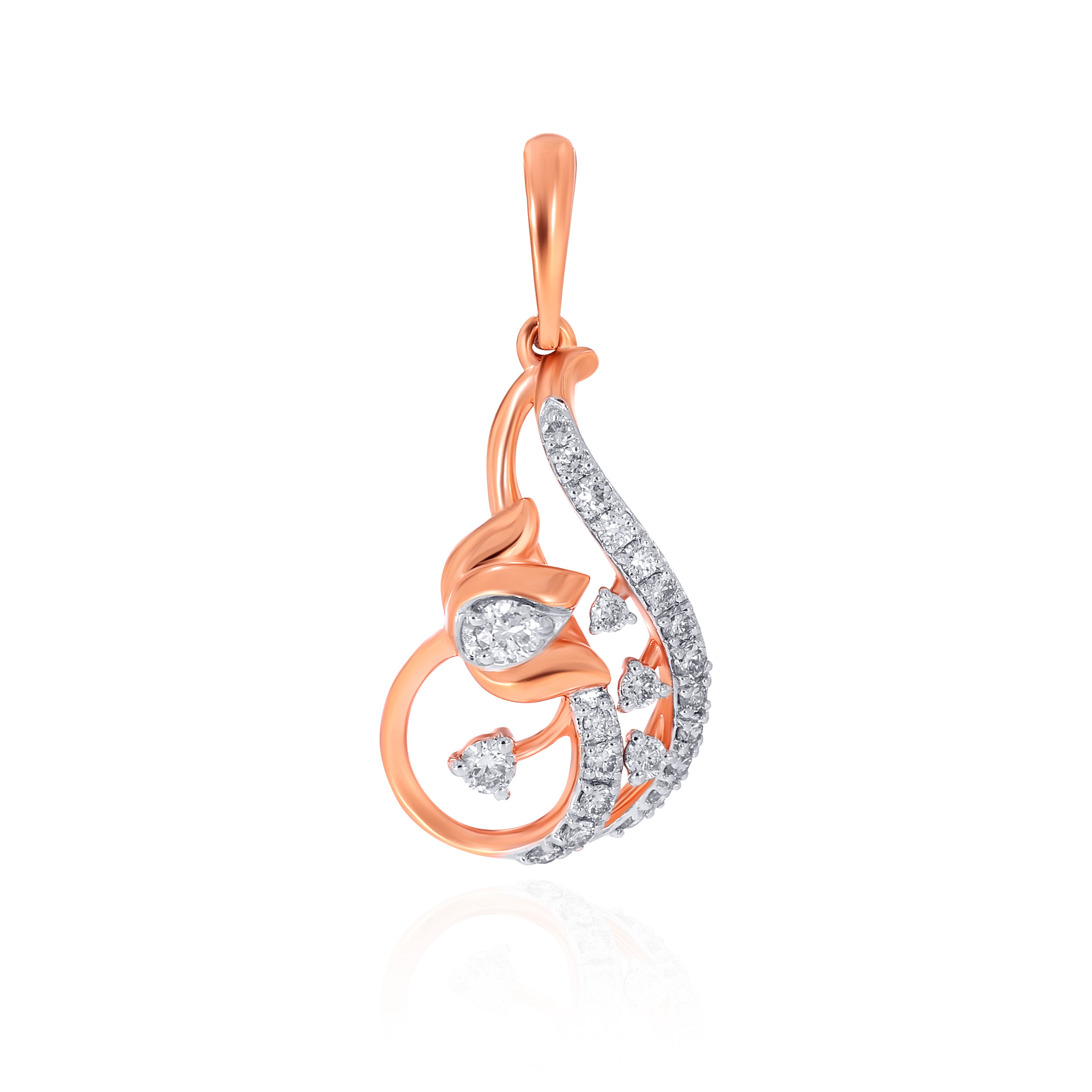 Lotus Poise Diamond Pendant - Senco Gold and Diamonds