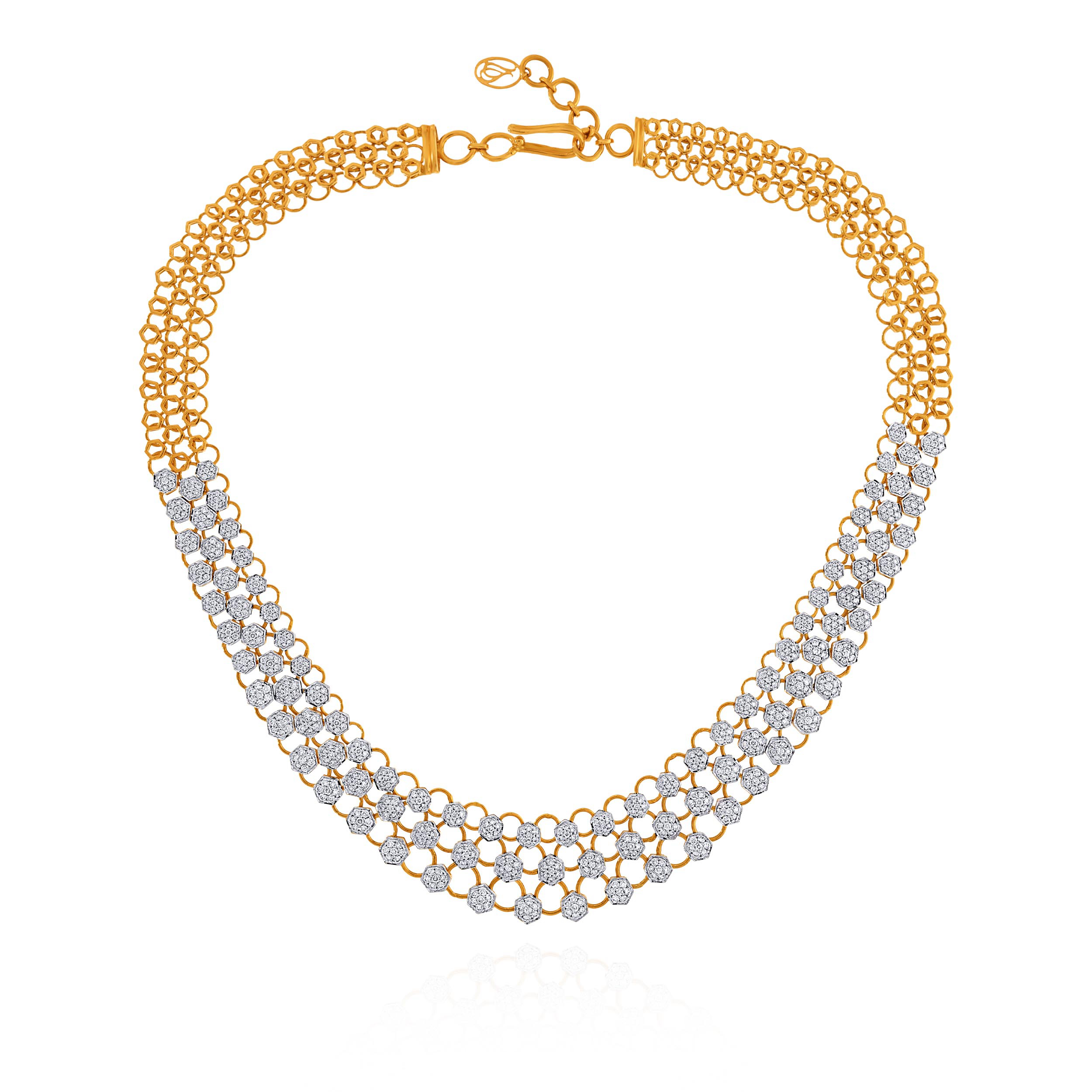 Weave Luxe Diamond Necklace - Senco Gold and Diamonds