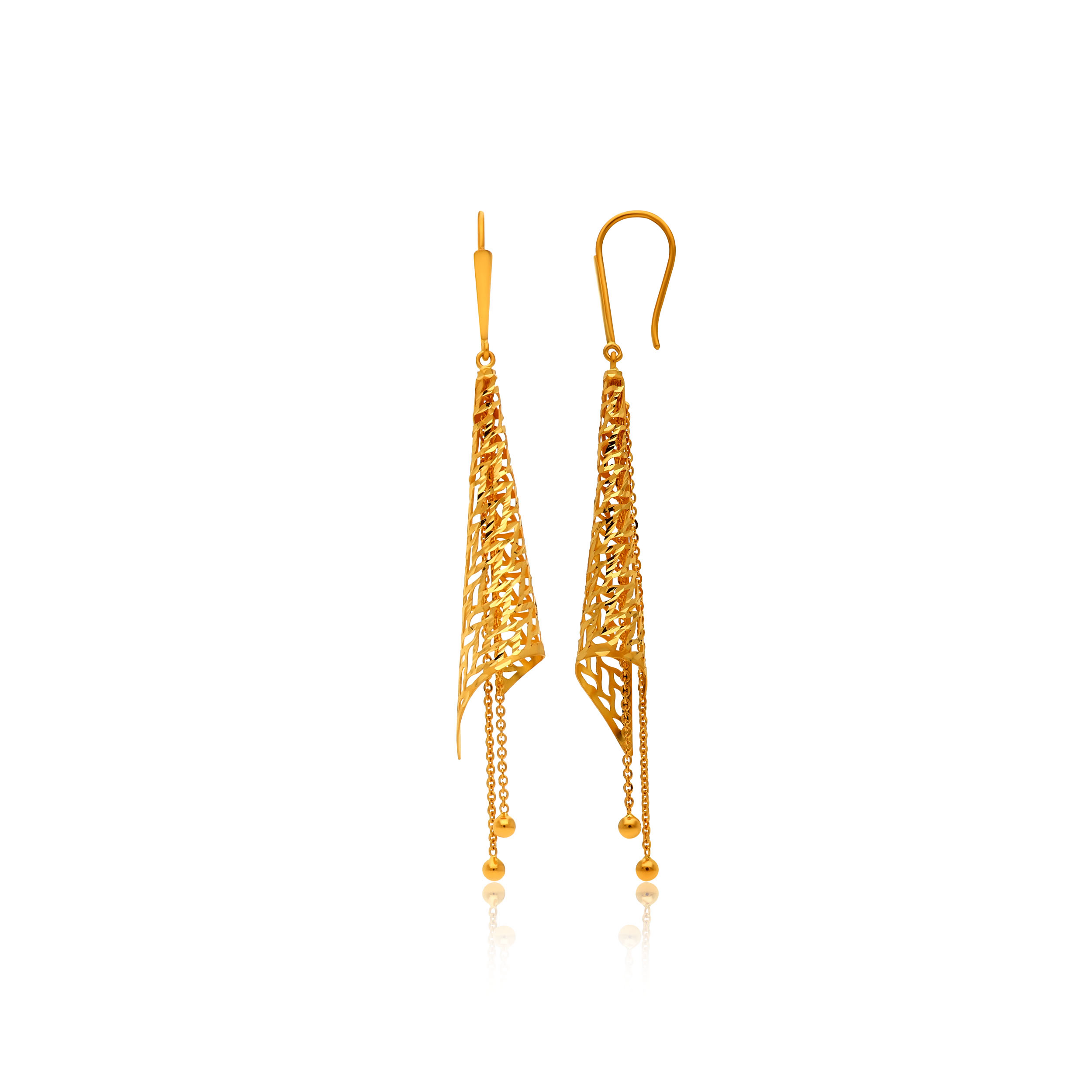 22K Yellow Earrings-GP-SAD0005363 - Senco Gold and Diamonds