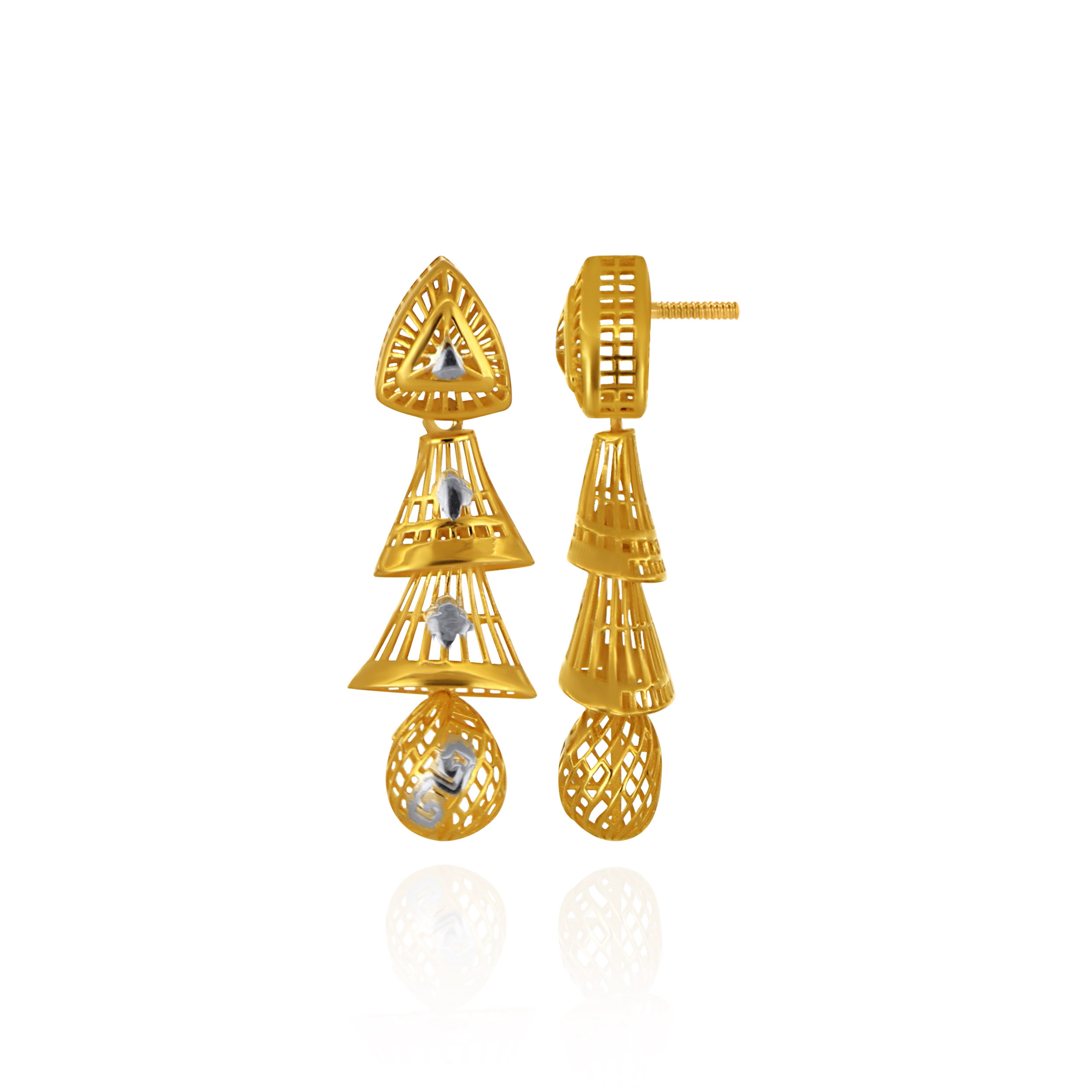 Ecliptica Aura Gold Earrings - Senco Gold and Diamonds