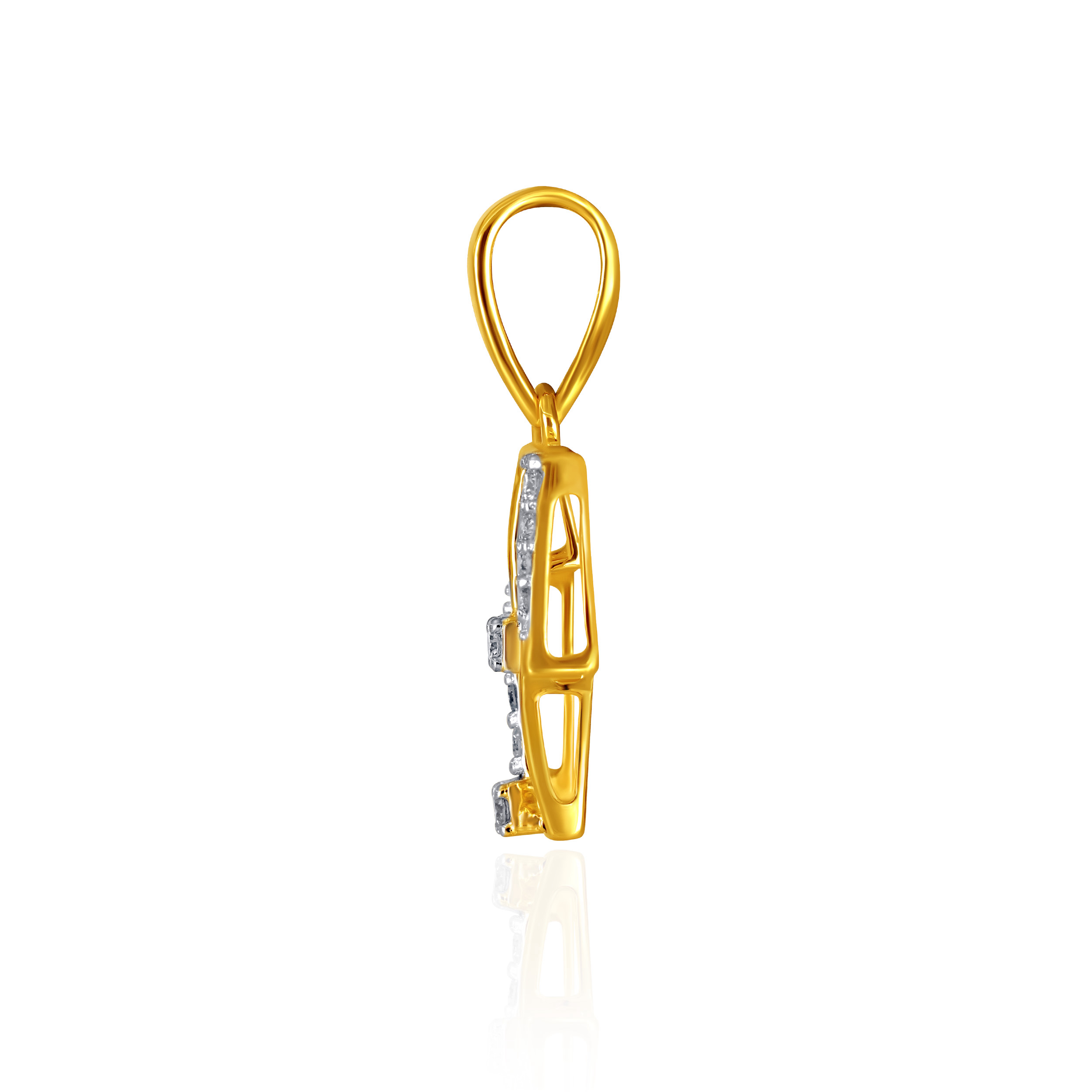 Radiant Interlock Diamond Pendant - Senco Gold and Diamonds