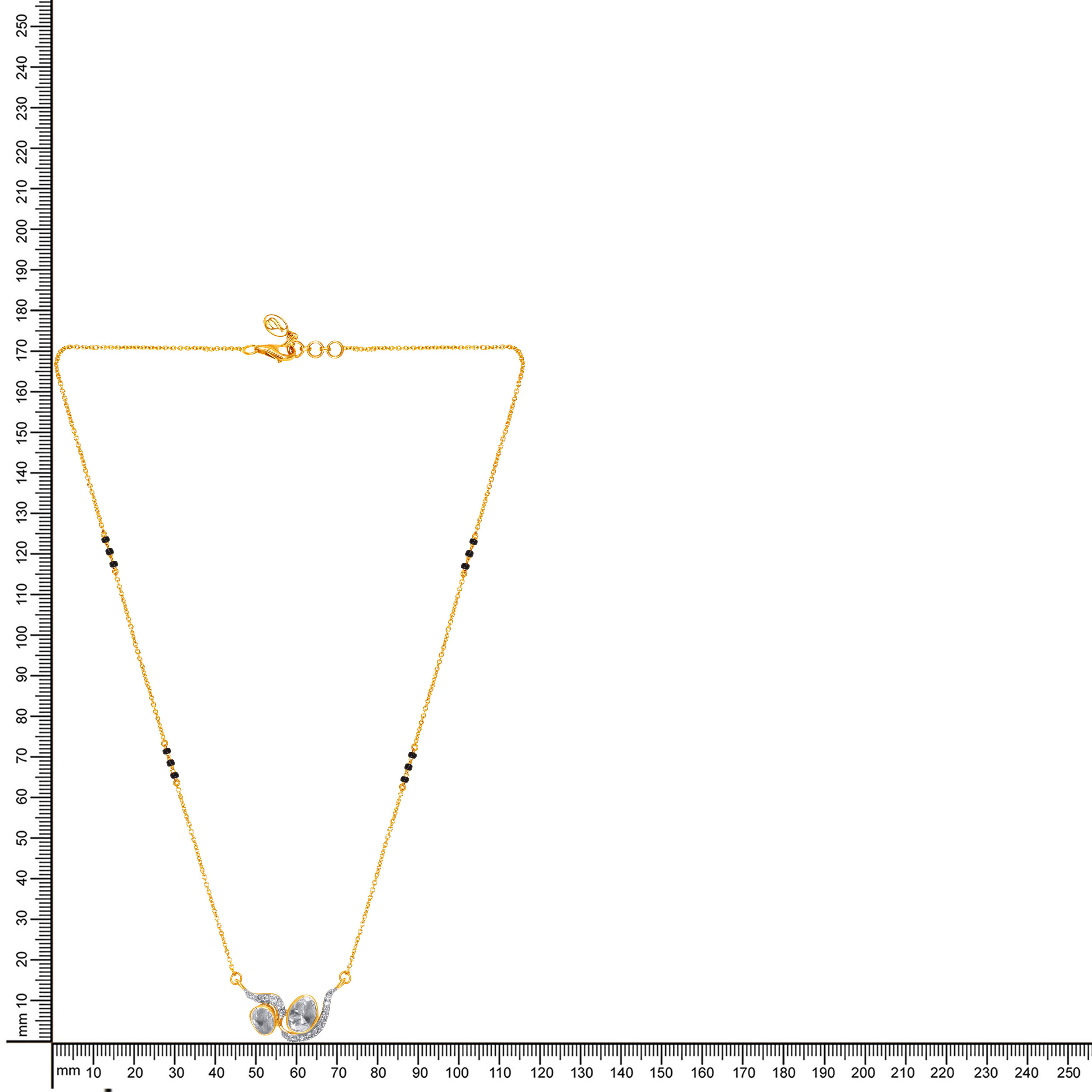 Eternal Twirl Polki Diamond Mangalsutra - Senco Gold and Diamonds