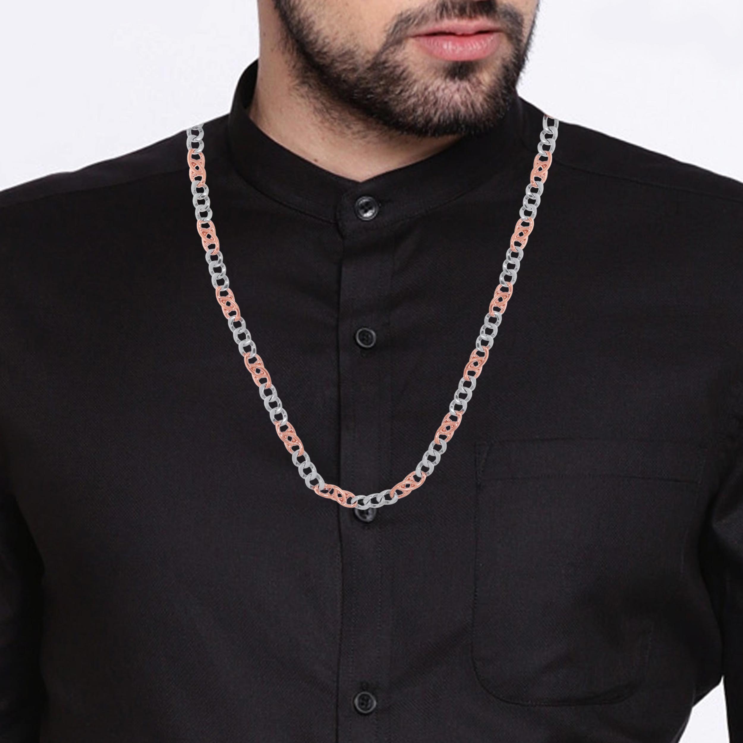 Robust Fashion Men Platinum Chain - Senco Gold and Diamonds