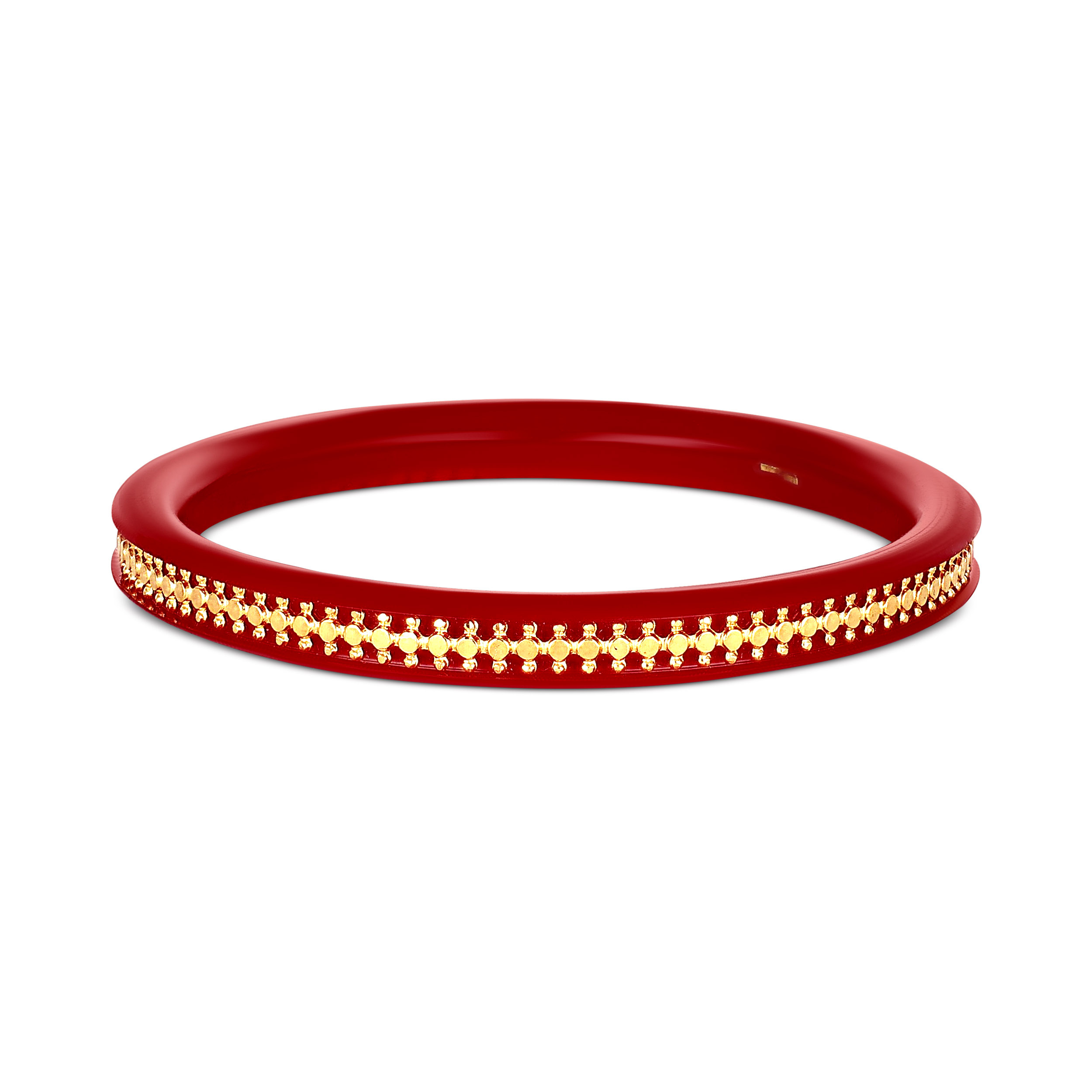 Gleam Line Gold Pola Bangle - Senco Gold and Diamonds