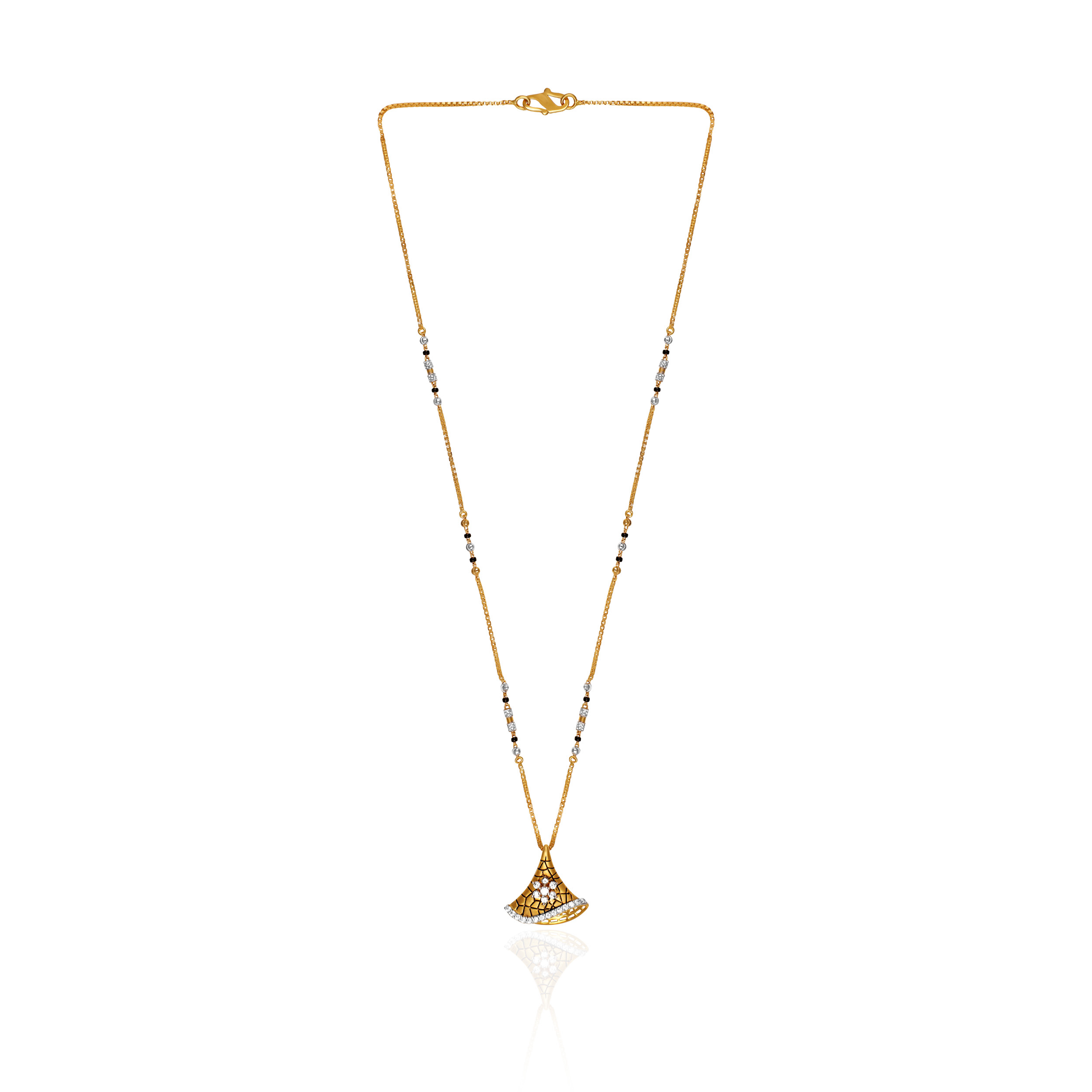 Unique Love Gold Mangalsutra - Senco Gold and Diamonds