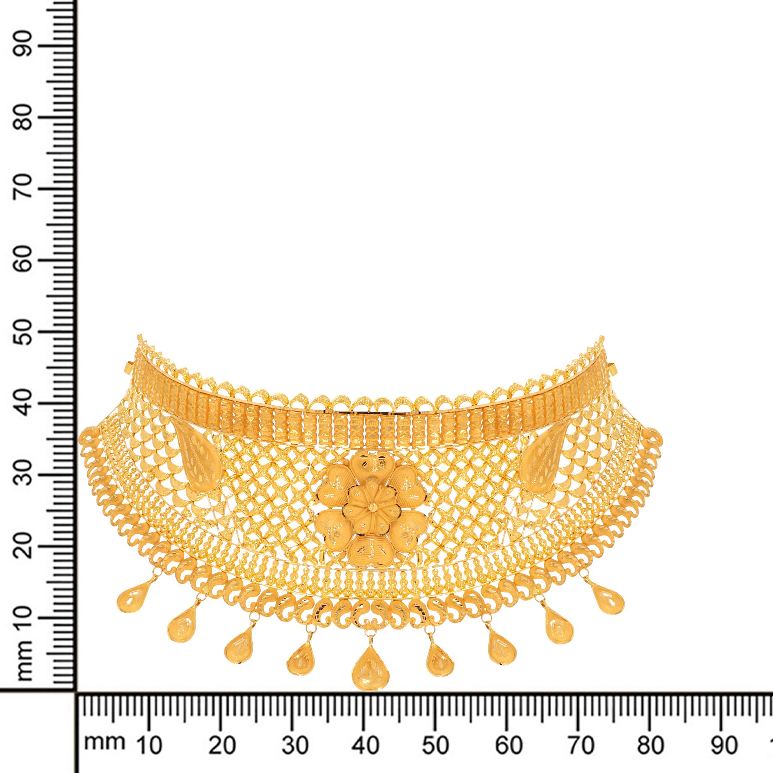 Classic Festive Gold Choker Necklace - Senco Gold and Diamonds