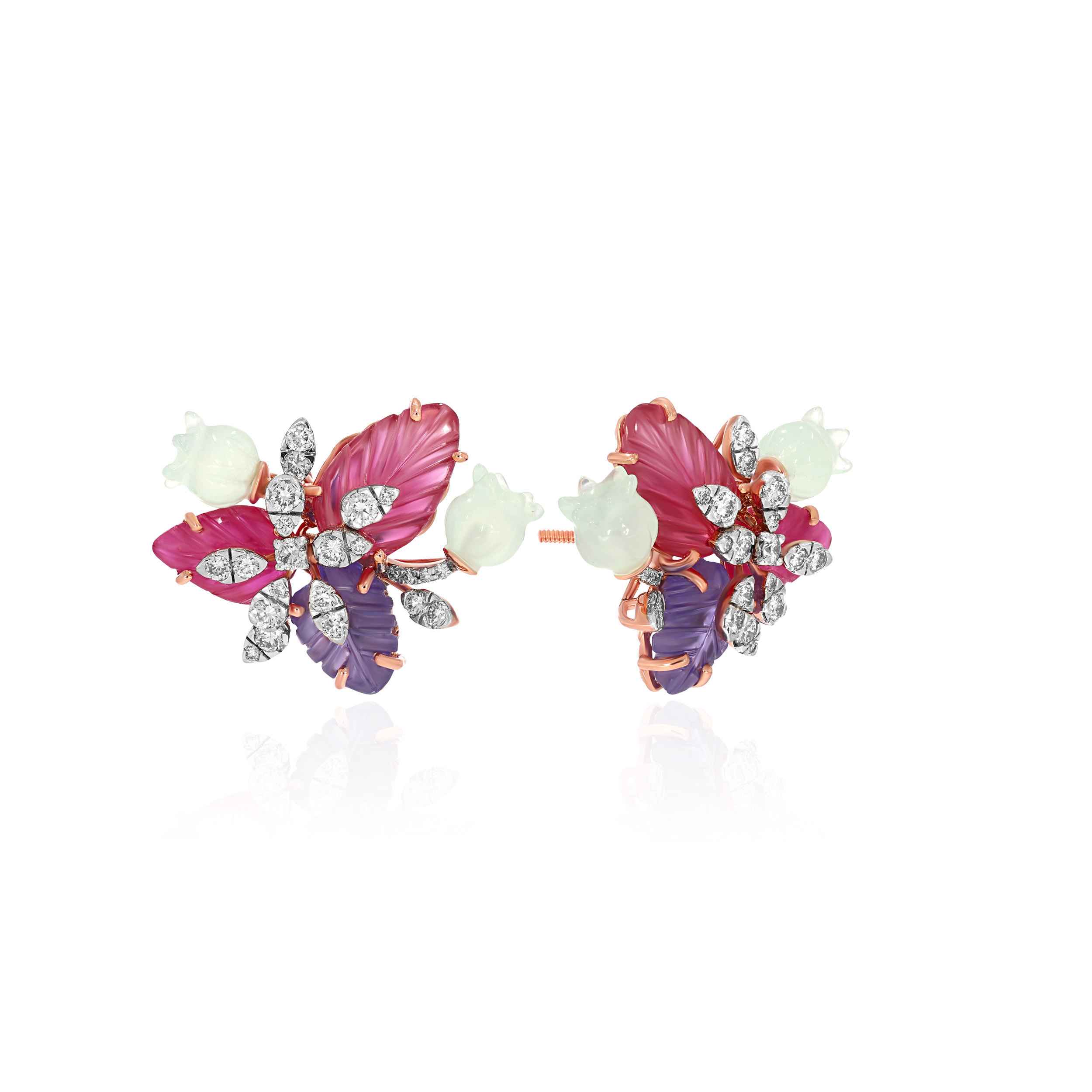 Petal Perfect Diamond Studs - Senco Gold and Diamonds