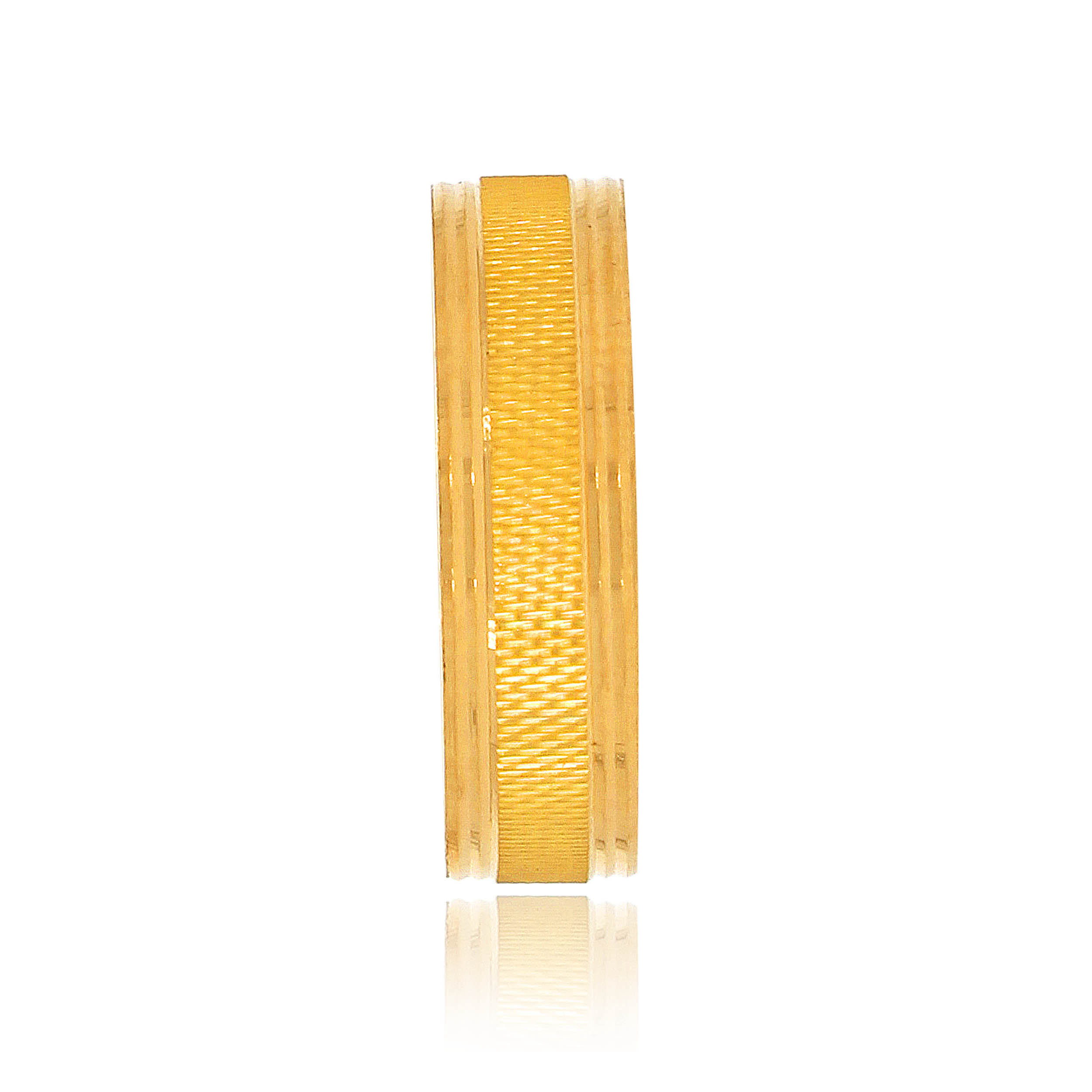 Glorified Edged Gold Men's Ring - Senco Gold and Diamonds