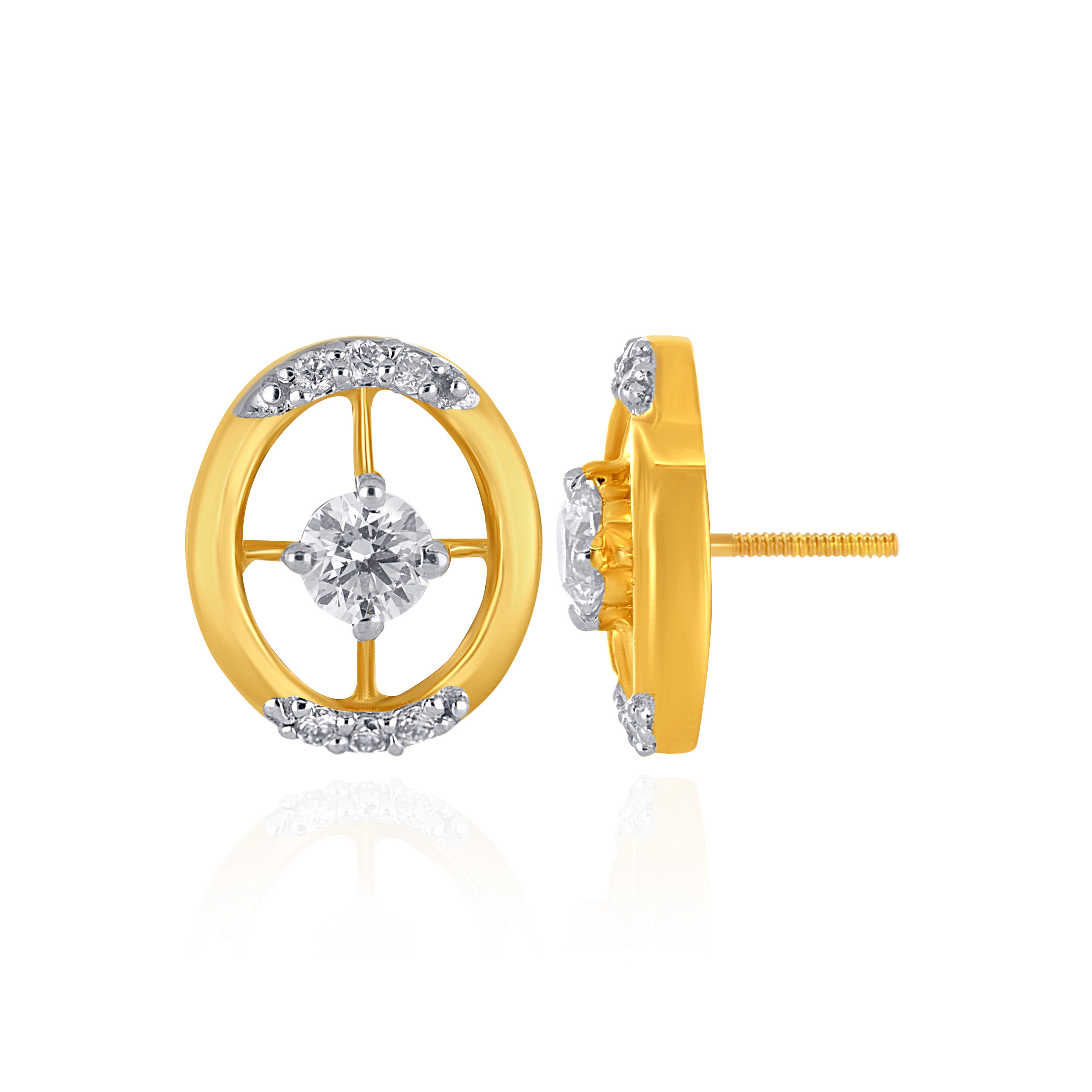Orbit Grace Diamond Studs - Senco Gold and Diamonds