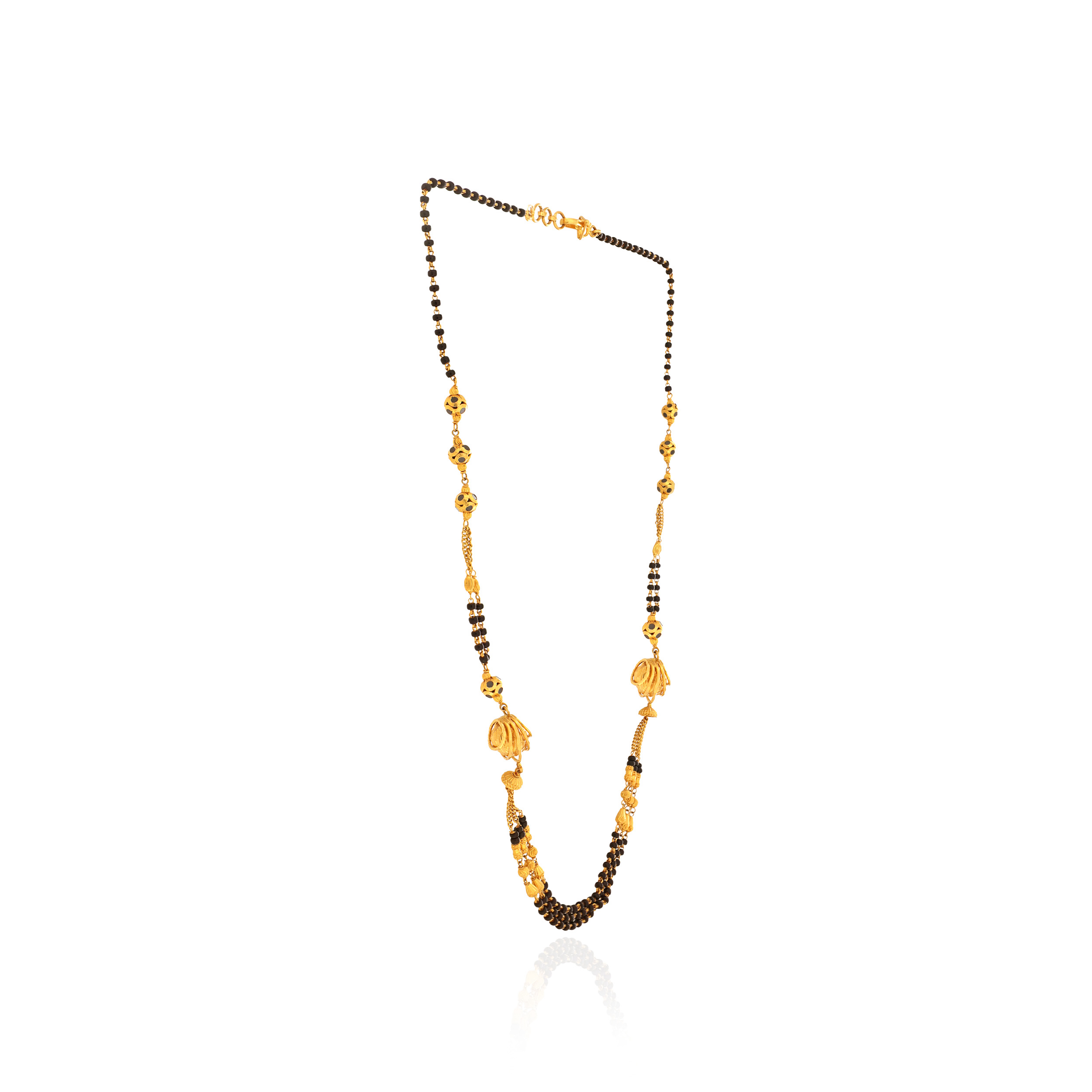 Blooming Elegance Gold Mangalsutra - Senco Gold and Diamonds