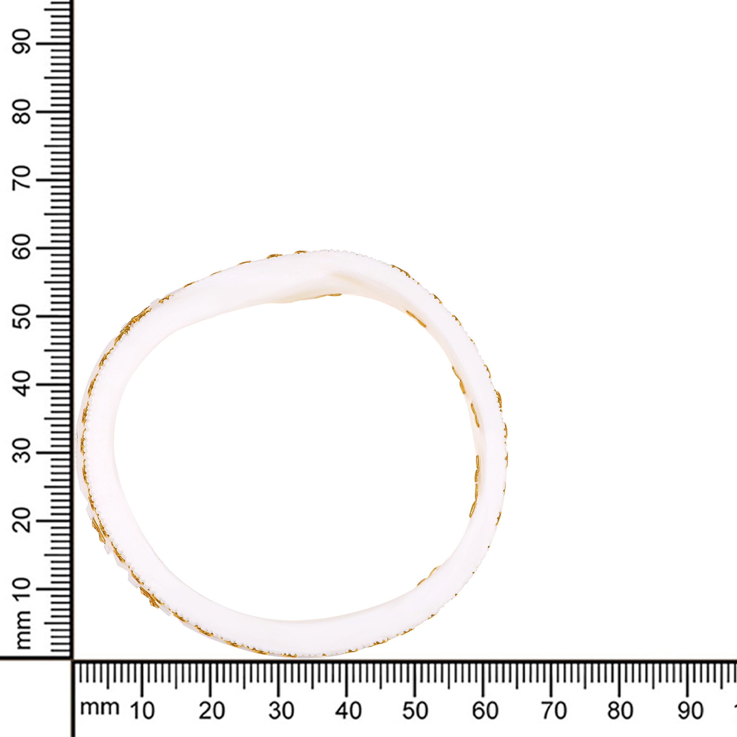 Ivory Grace Gold Sankha Bangle - Senco Gold and Diamonds