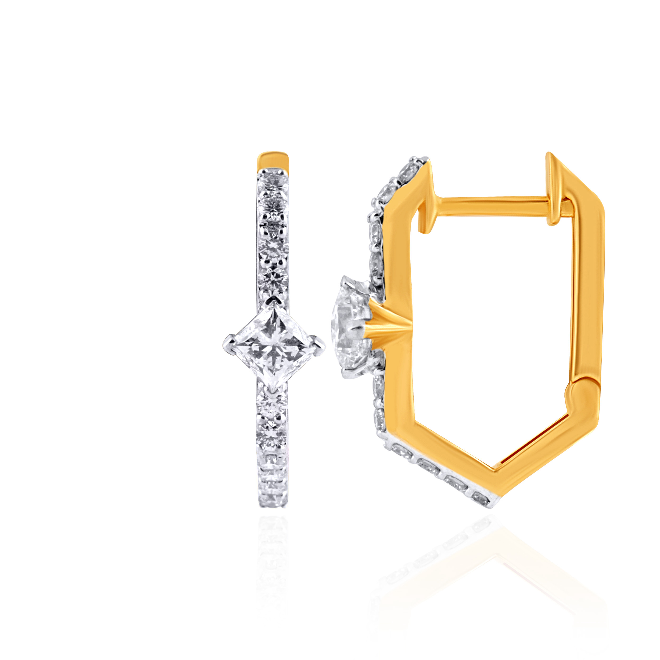  Marlowe Harmony Diamond Hoops - Senco Gold and Diamonds