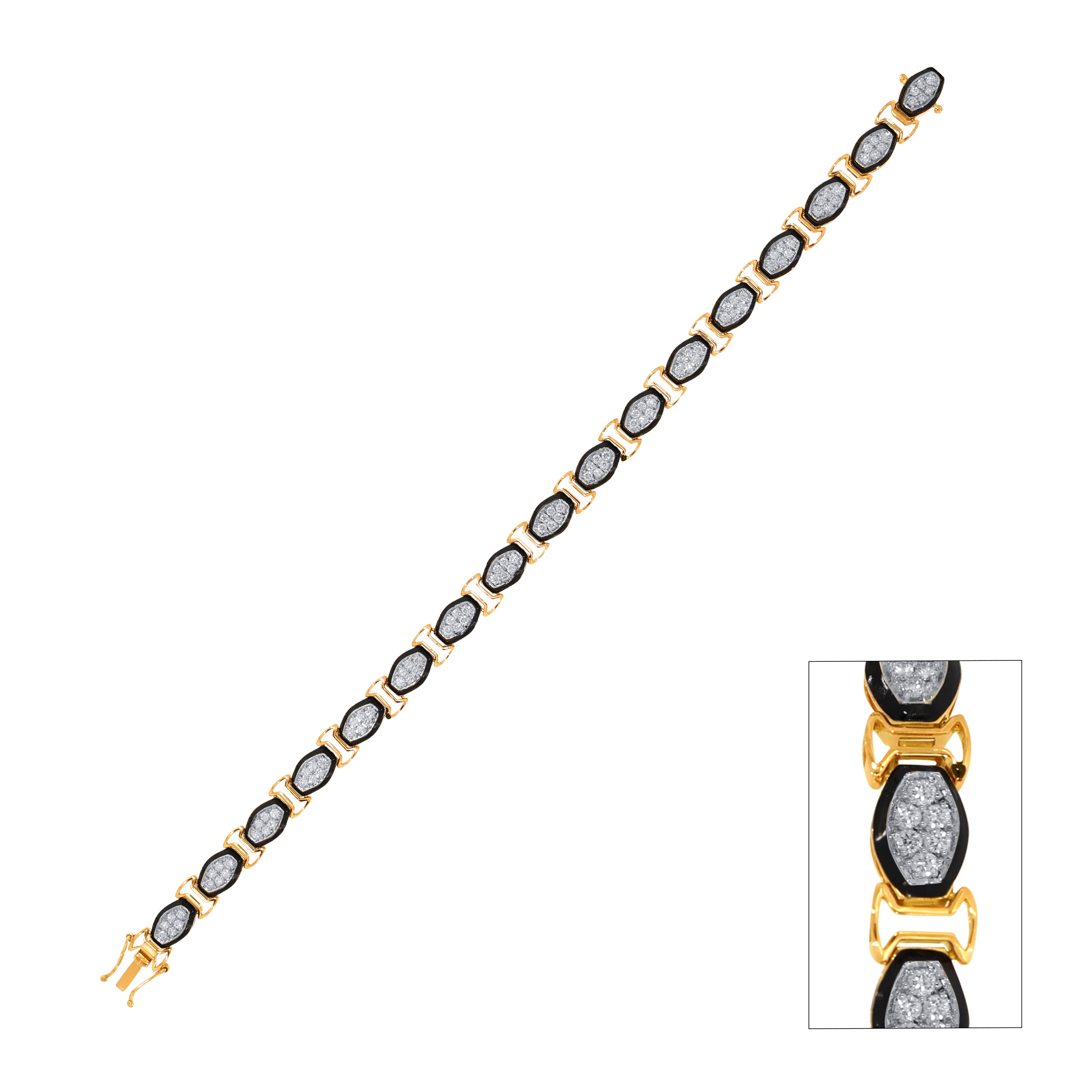Eclipse Line Men's Diamond Wristlet - Senco Gold and Diamonds