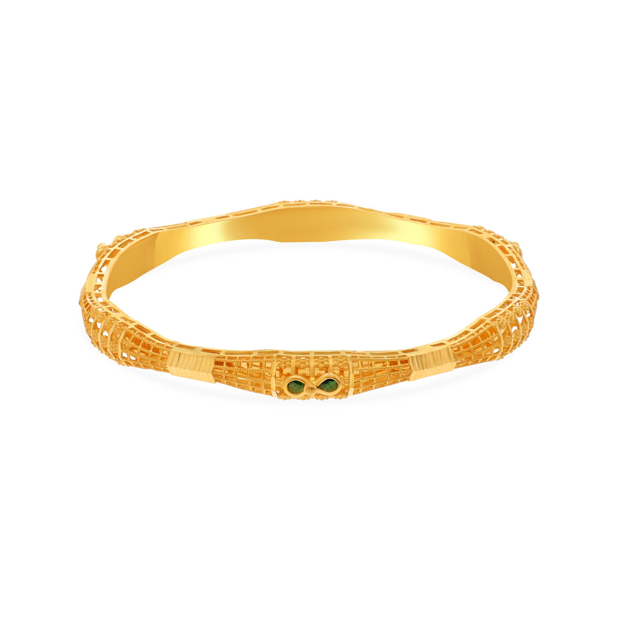 Traditional Brilliance Gold Bangle - Senco Gold and Diamonds