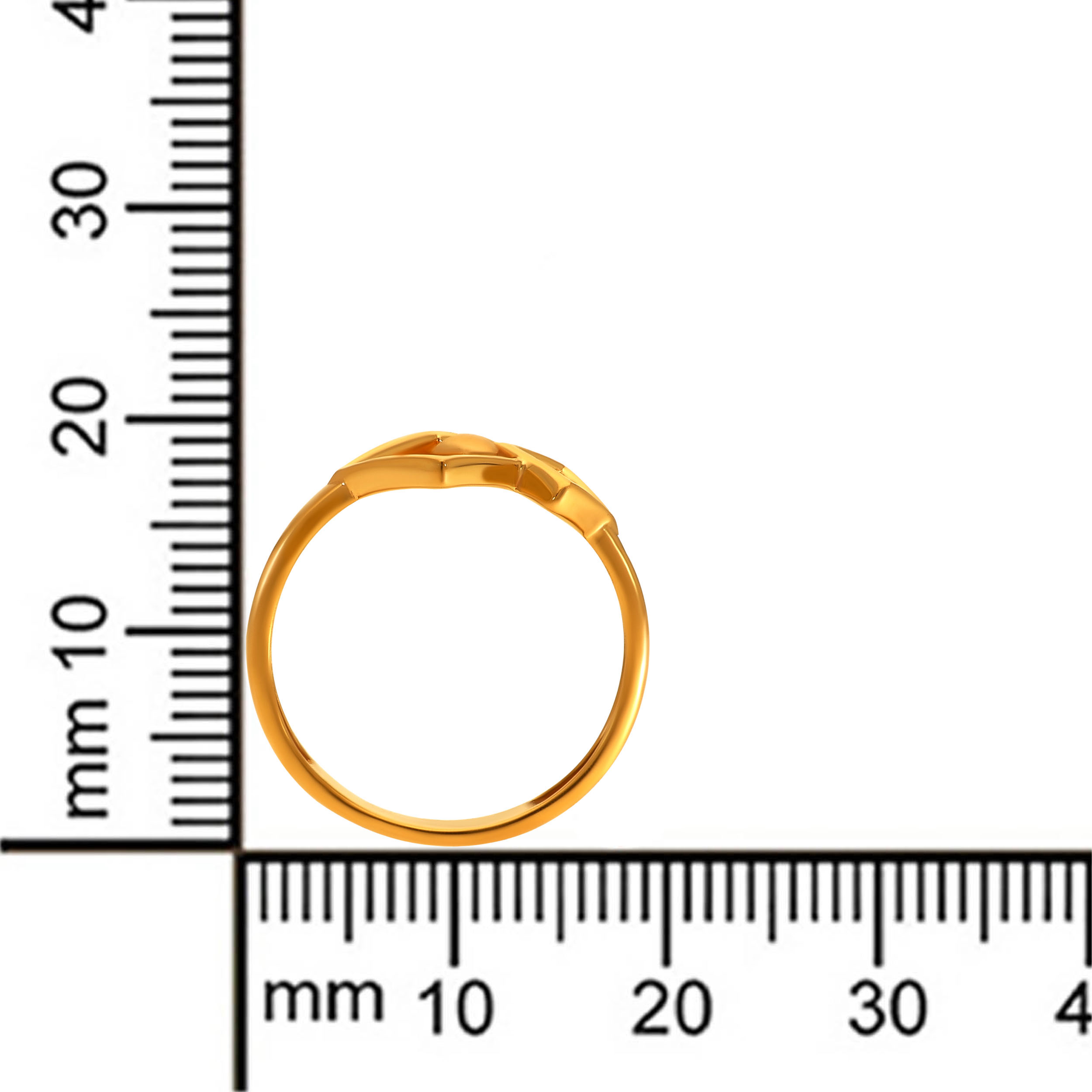 Geometric Harmony Gold Ring - Senco Gold and Diamonds