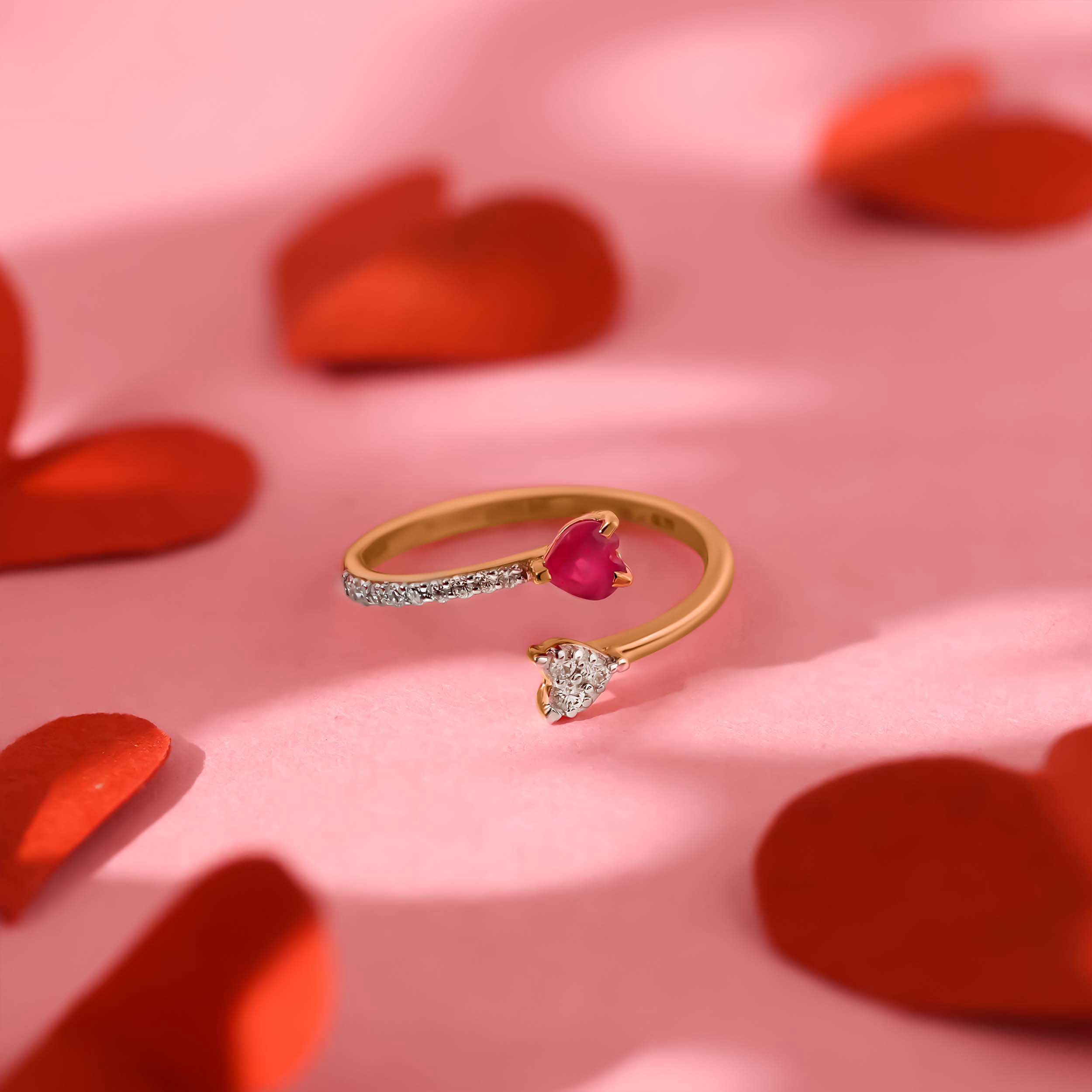 Lovable Duo Diamond Ring - Senco Gold and Diamonds